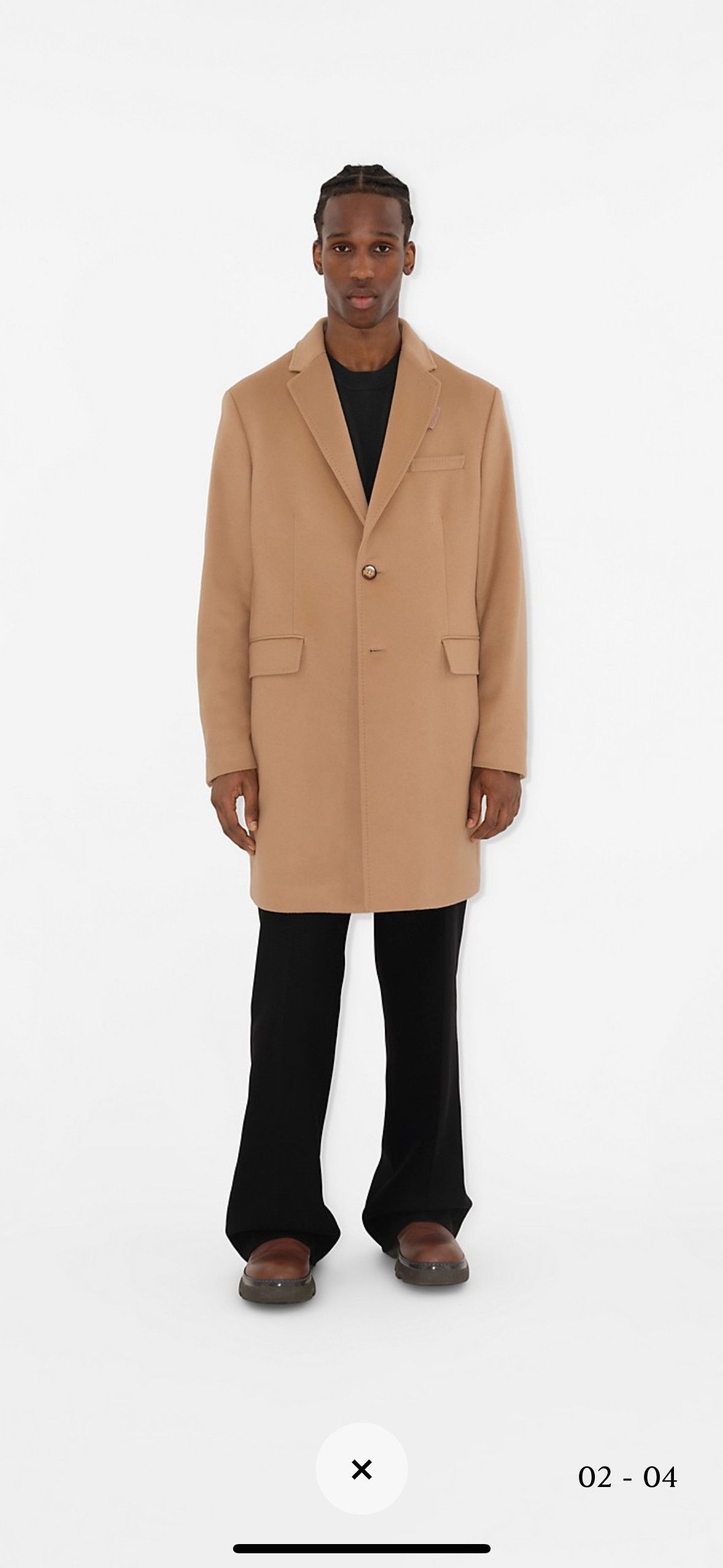 Burberry Wool Cashmere Tailored Coat Size US M / EU 48-50 / 2 - 2 Thumbnail