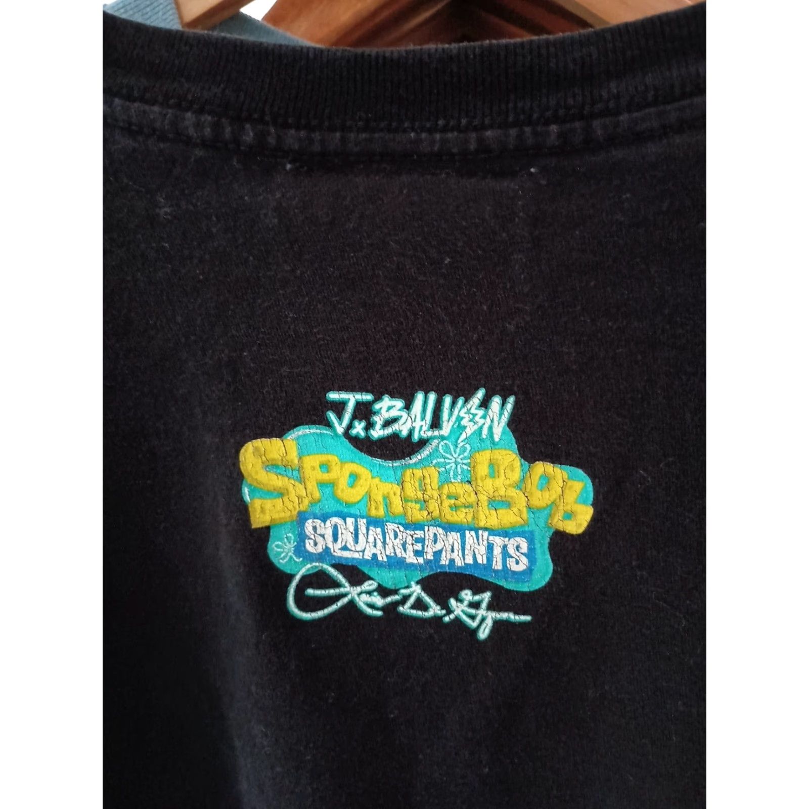 Vintage VINTAGE SpongeBob SquarePants J Balvin Collab Long Sleeve Tee Shirt Made In USA Size US M / EU 48-50 / 2 - 7 Thumbnail