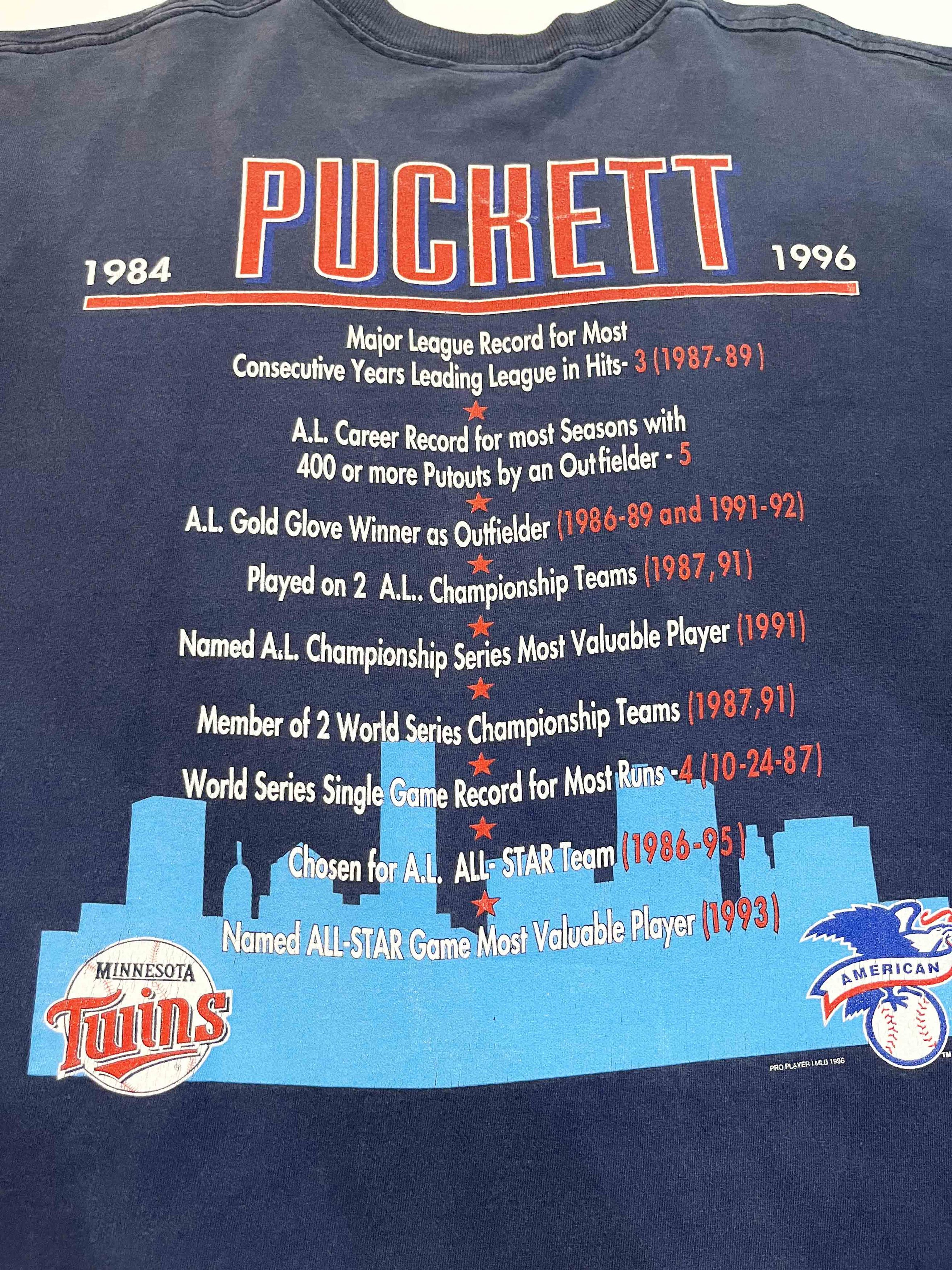 MLB × Pro Player × Vintage Vintage Pro Player 1996 MLB Minnesota Twins Puckett T-Shirt Size US XL / EU 56 / 4 - 8 Thumbnail