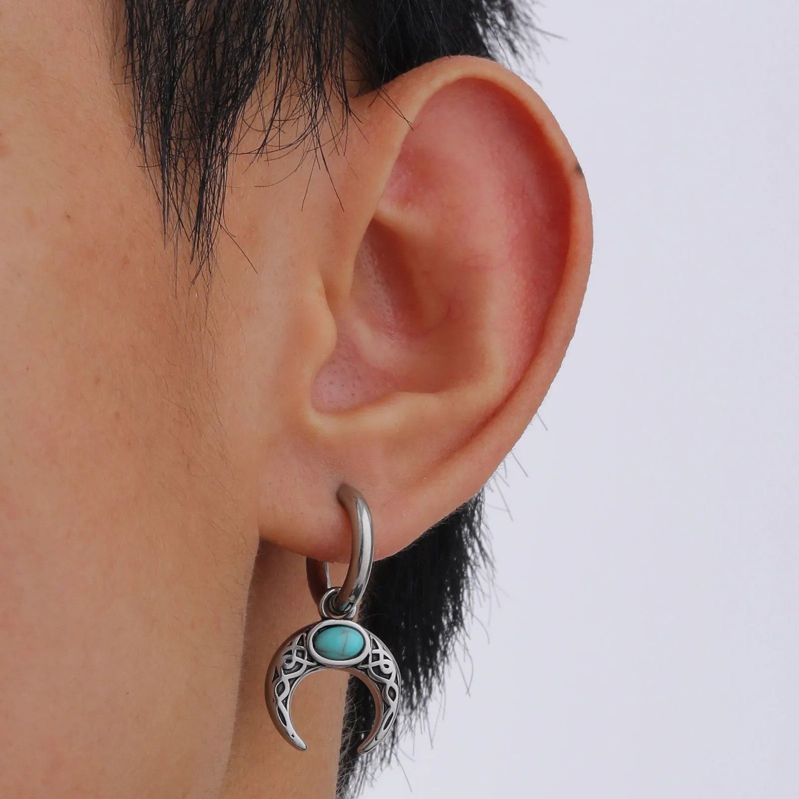 Japanese Brand × Vintage 1Pair Moon Earrings Size ONE SIZE - 3 Thumbnail