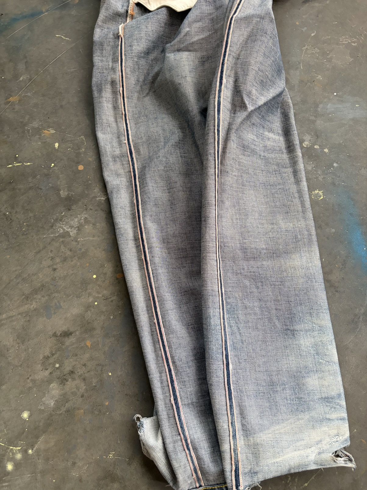 Evisu evisu NO2 2001 daicock flame art-paint selvedge Size US 32 / EU 48 - 9 Thumbnail