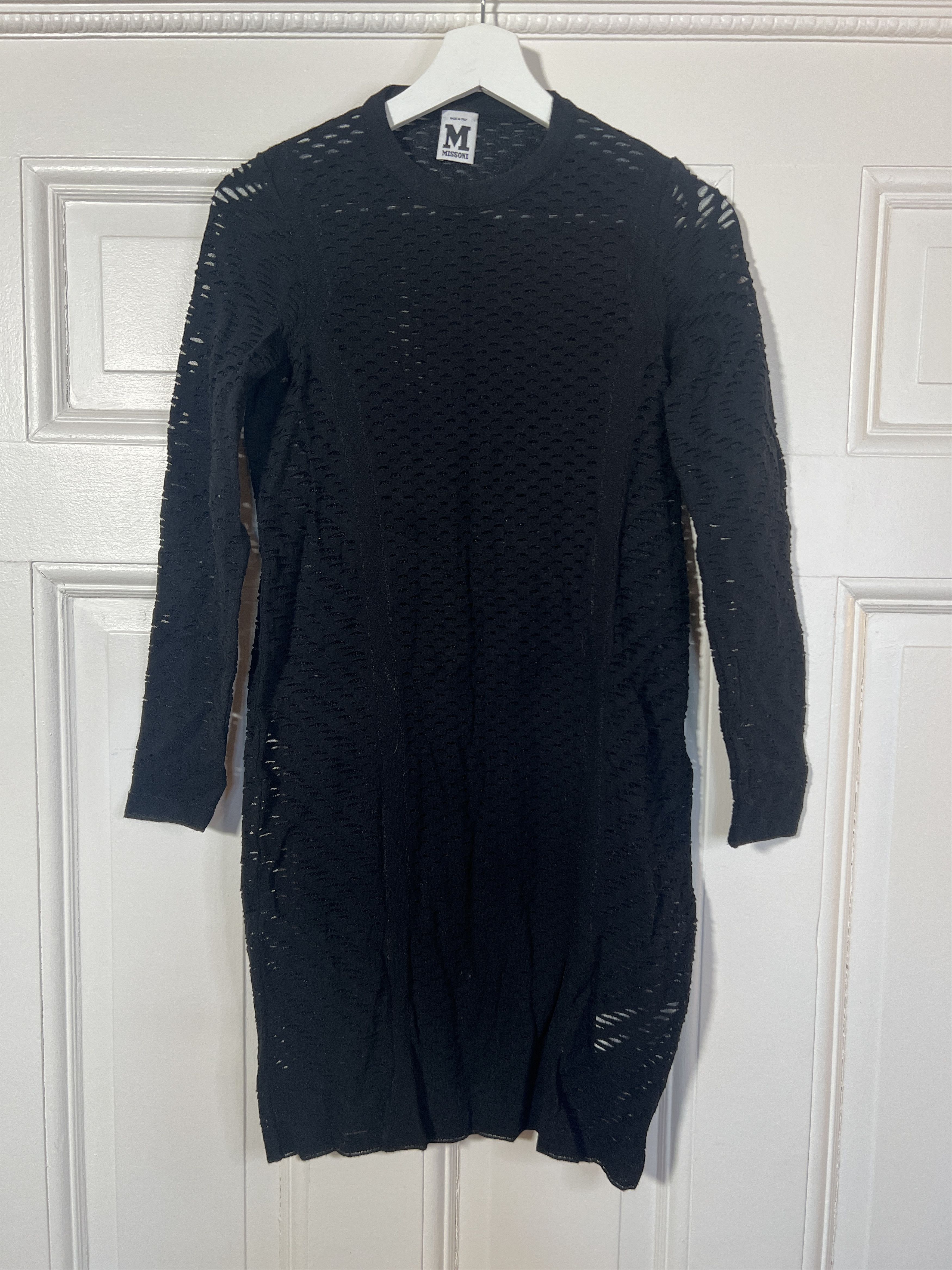 image of Missoni Mini Dress Black Long Sleeves, Women's (Size Small)