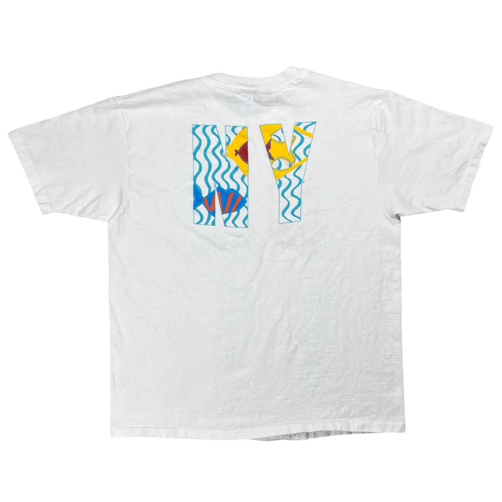 DKNY × Vintage Vintage 90s DKNY fish promo tee (L) Size US L / EU 52-54 / 3 - 8 Thumbnail