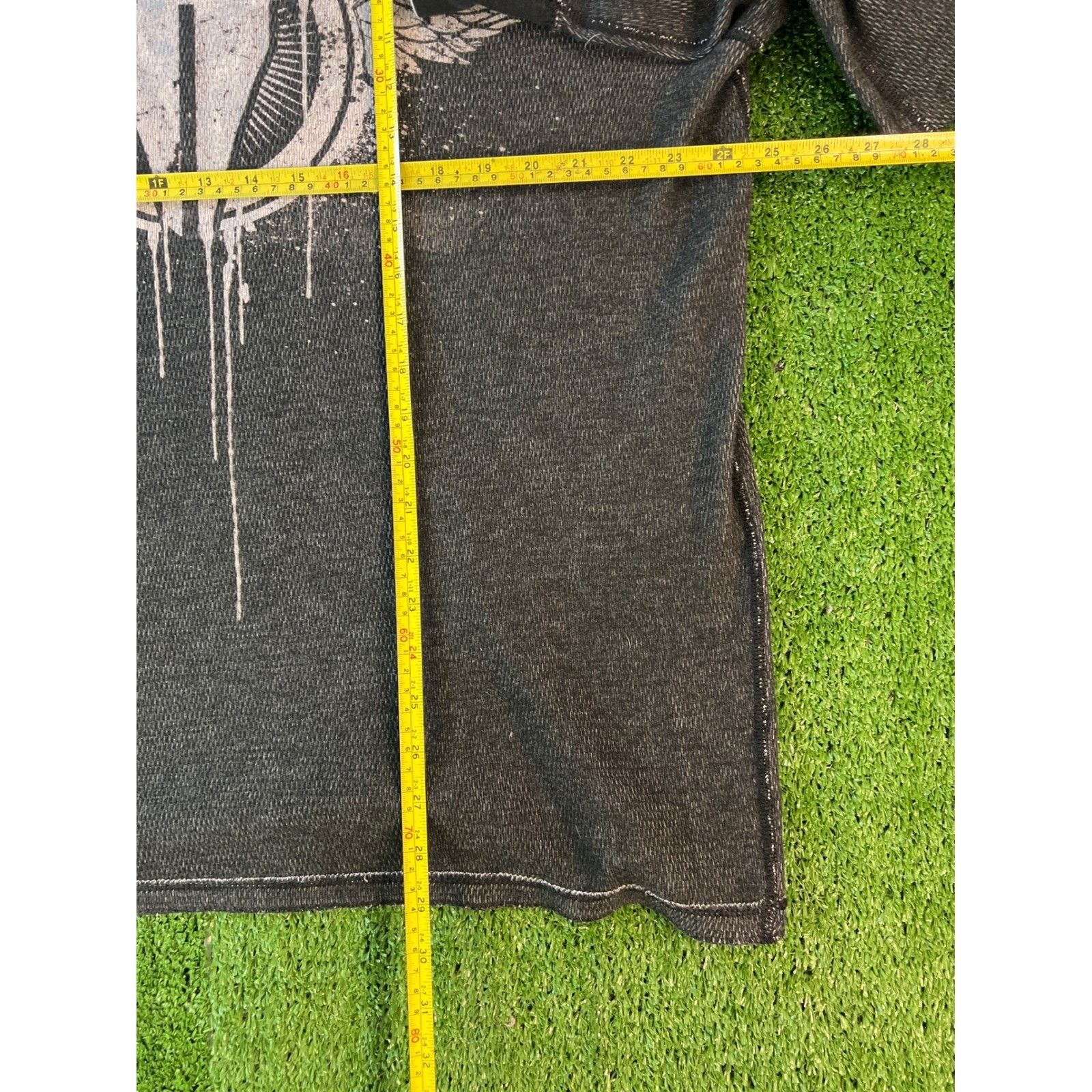 Other Throwdown Mens Longsleeve Grey MMA Graphic Waffle Knit XXL Size US XXL / EU 58 / 5 - 6 Thumbnail