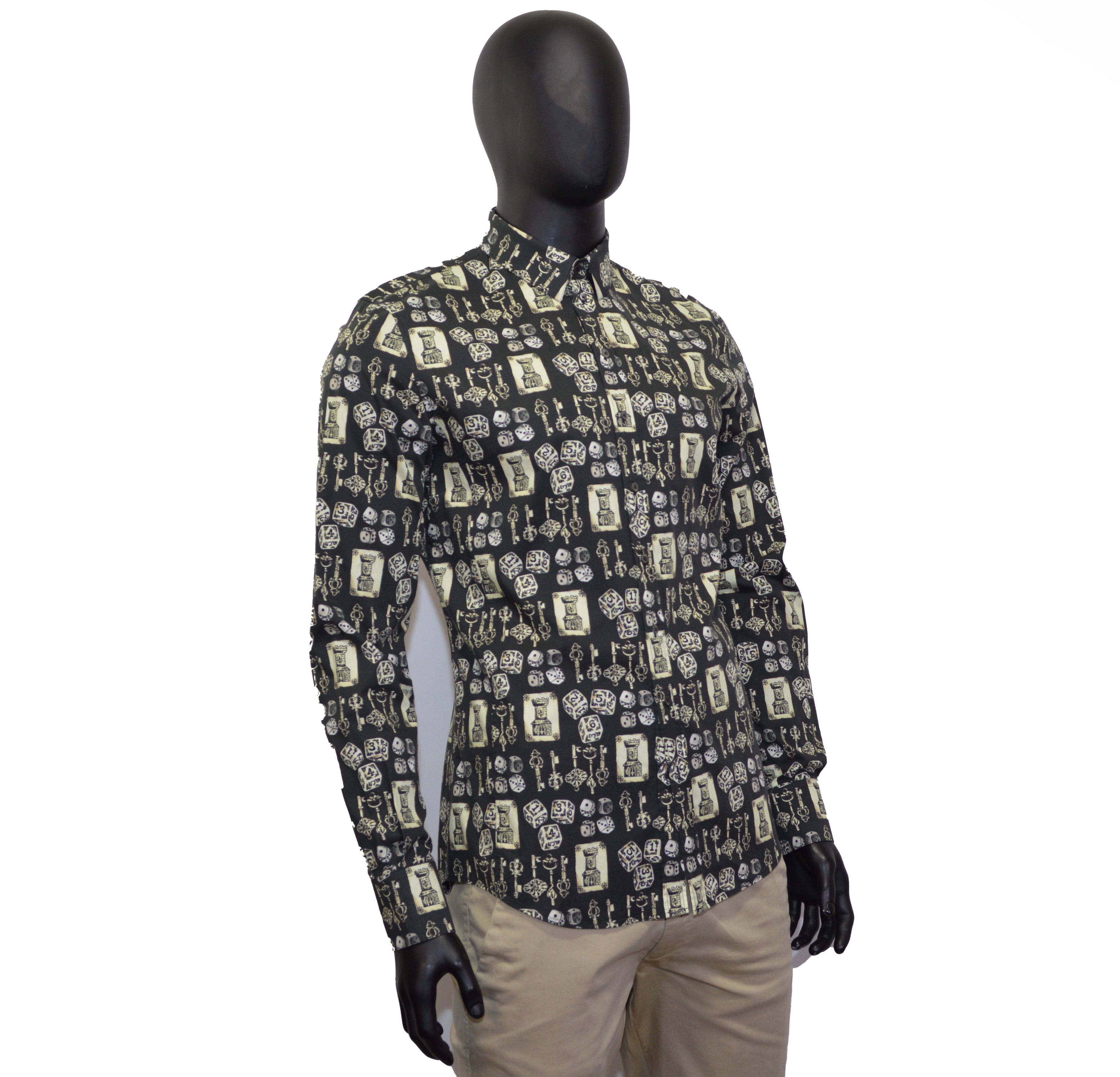 Dolce & Gabbana Men's Dolce & Gabbana Sicilia Dress Shirt 42 16.5 Print Size US L / EU 52-54 / 3 - 3 Thumbnail