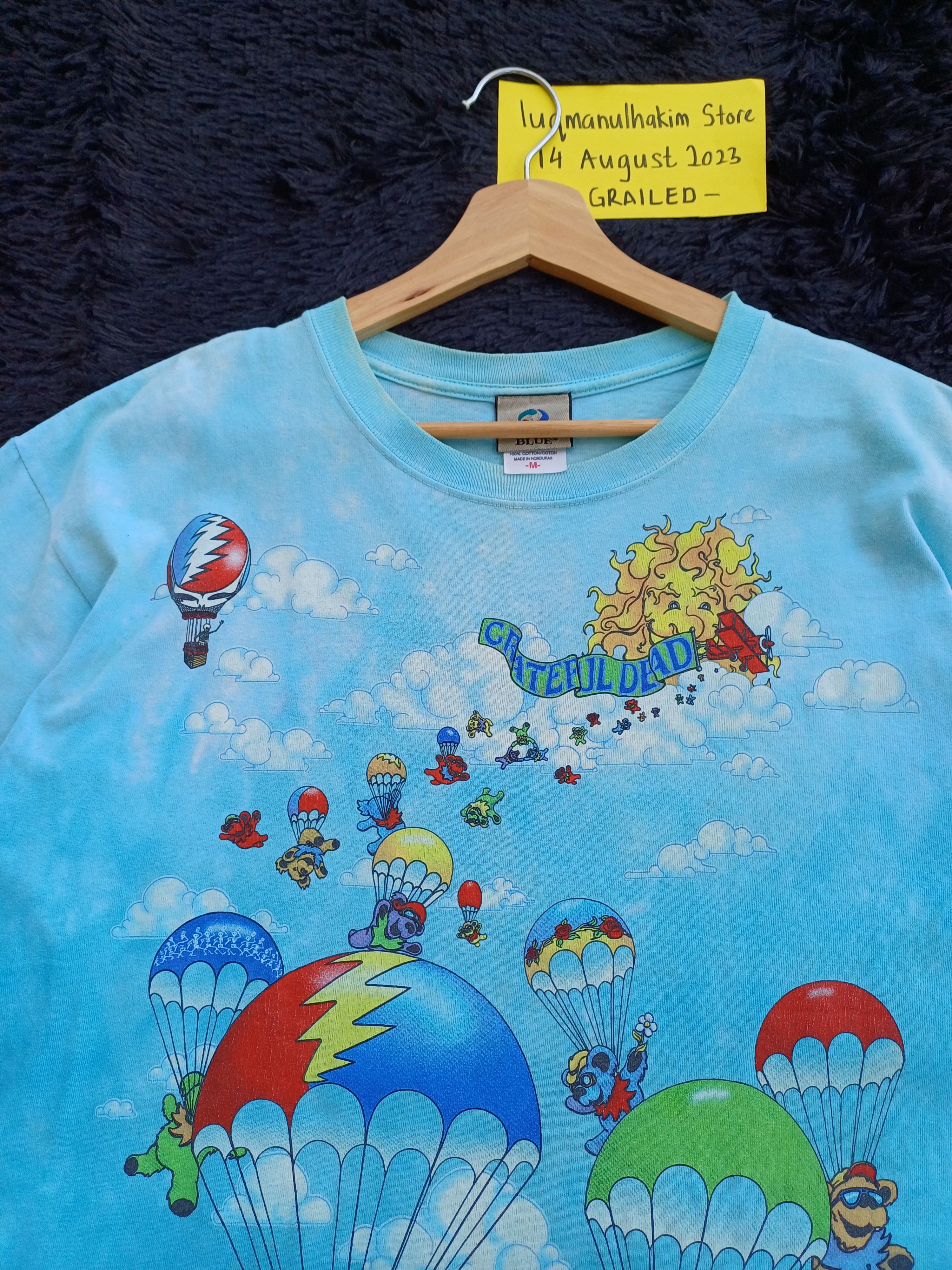 Grateful Dead Vintage Grateful Dead tie dye shirt liquid blue Size US M / EU 48-50 / 2 - 5 Thumbnail