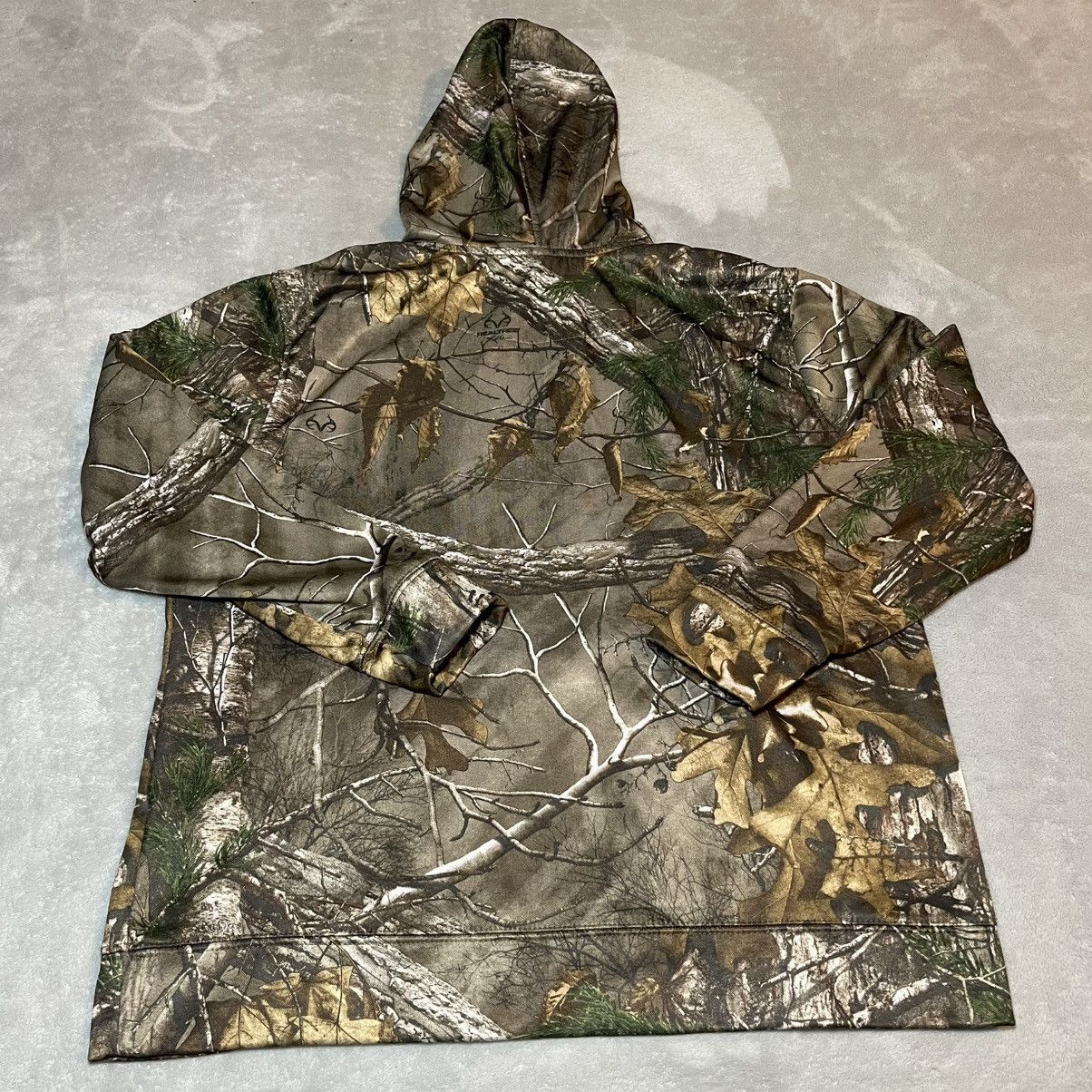 Realtree Realtree Camo Hoodie Men XL Brown Pink Deer Skull Hunting Size US XL / EU 56 / 4 - 4 Thumbnail