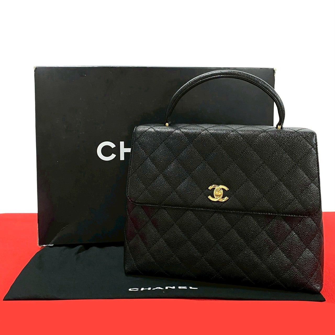 Chanel Chanel Handbag Black Leather Size ONE SIZE - 1 Thumbnail