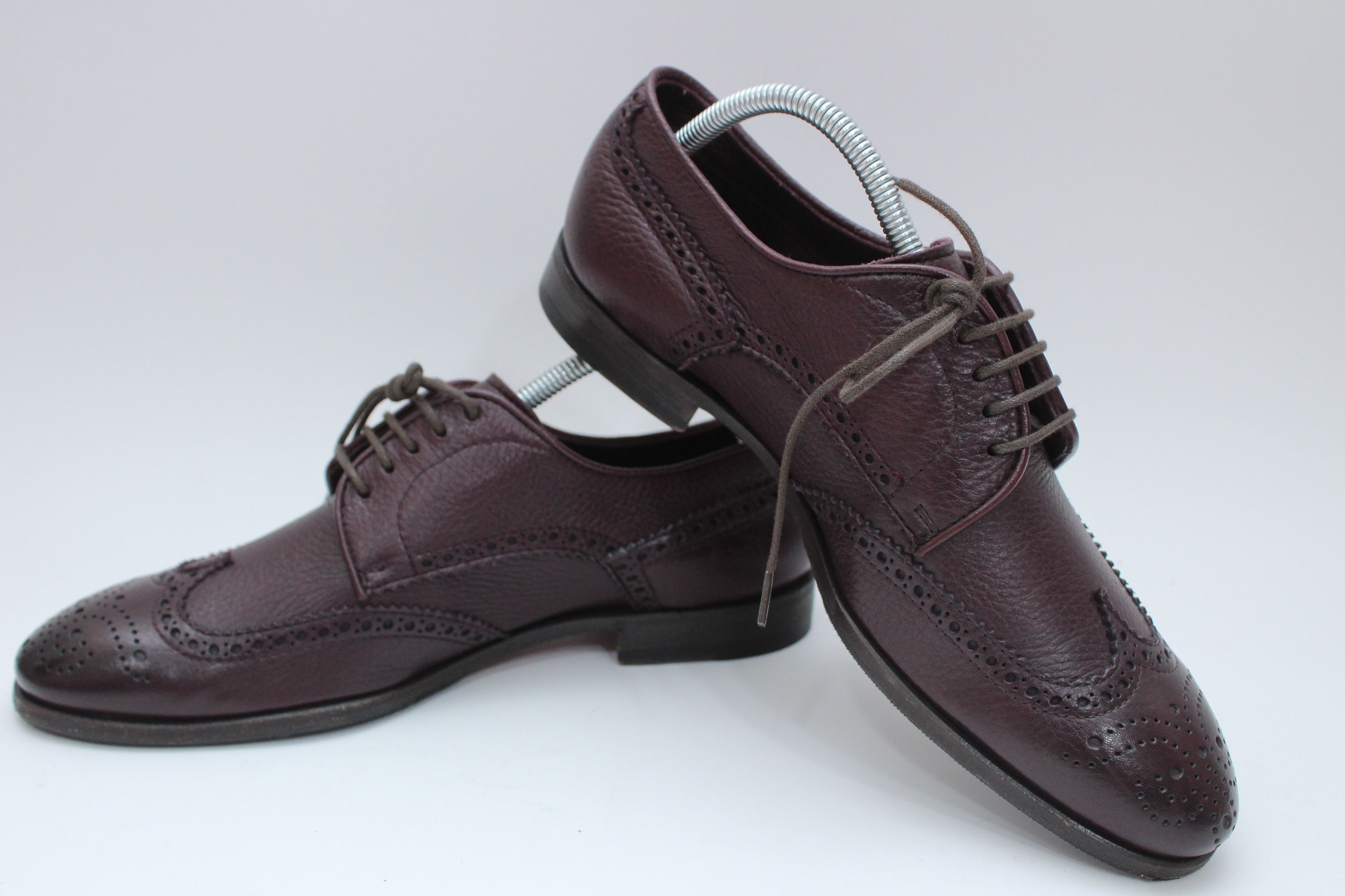 Hype x Italian Designers Hdsn Baracco Casual Leather Shoes Size 40 Made In Italy in Brown, Men's