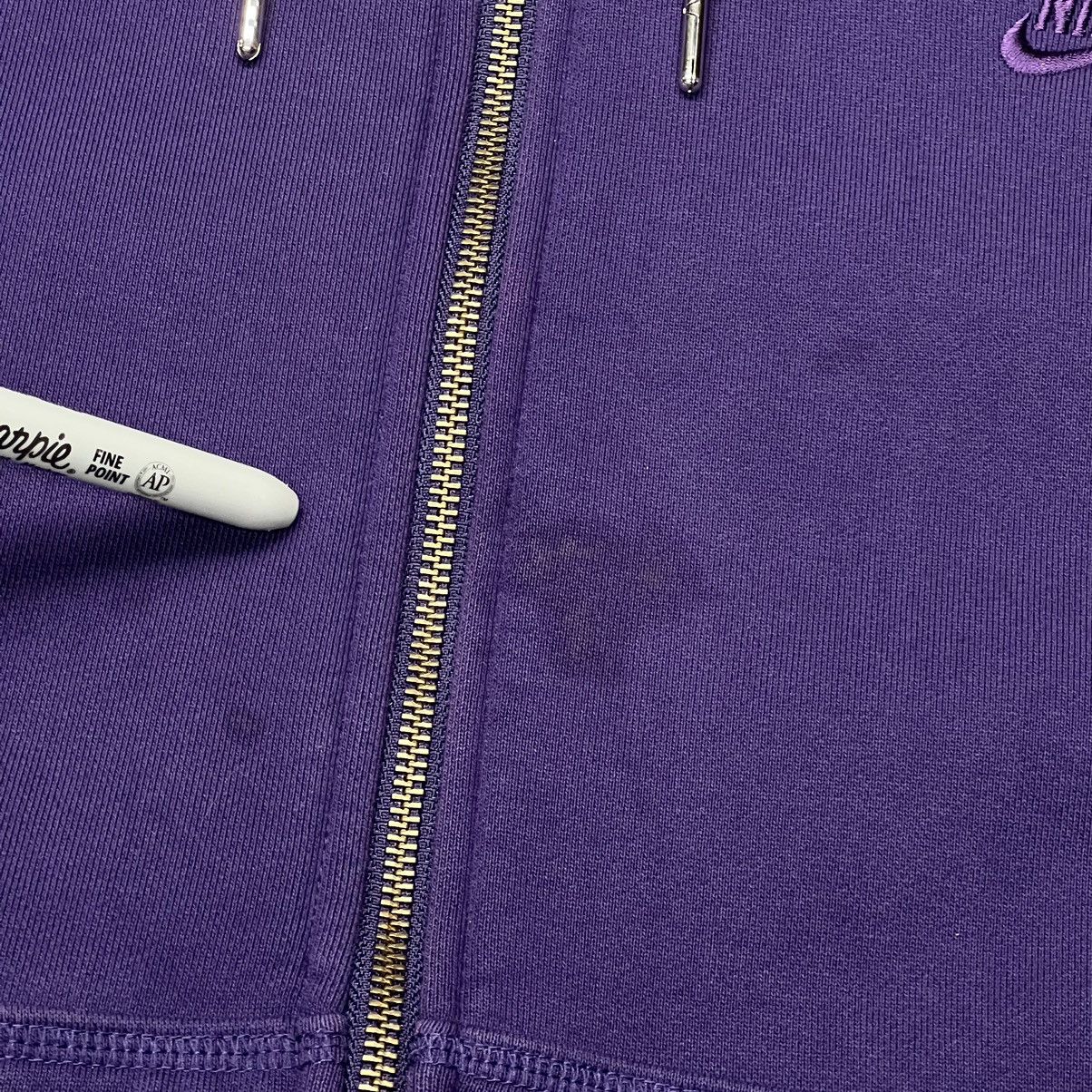 Nike × Vintage VTG Nike Hoodie Sweatshirt Purple Full Zip AF1 Anniversary Size US XXL / EU 58 / 5 - 12 Thumbnail