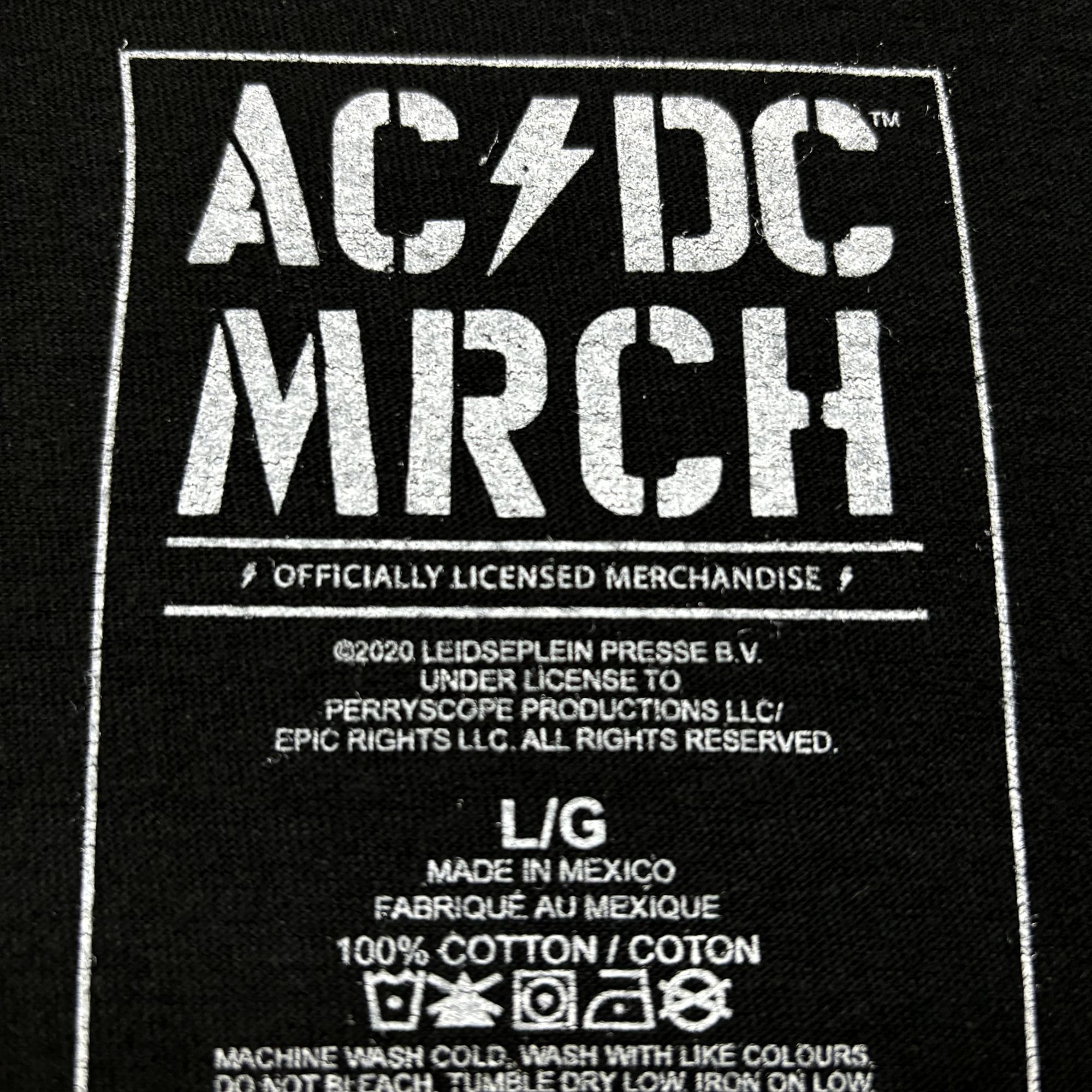 AC/DC AC/DC Live in Concert Poster Heavy Metal Band Tee L Size US L / EU 52-54 / 3 - 4 Thumbnail