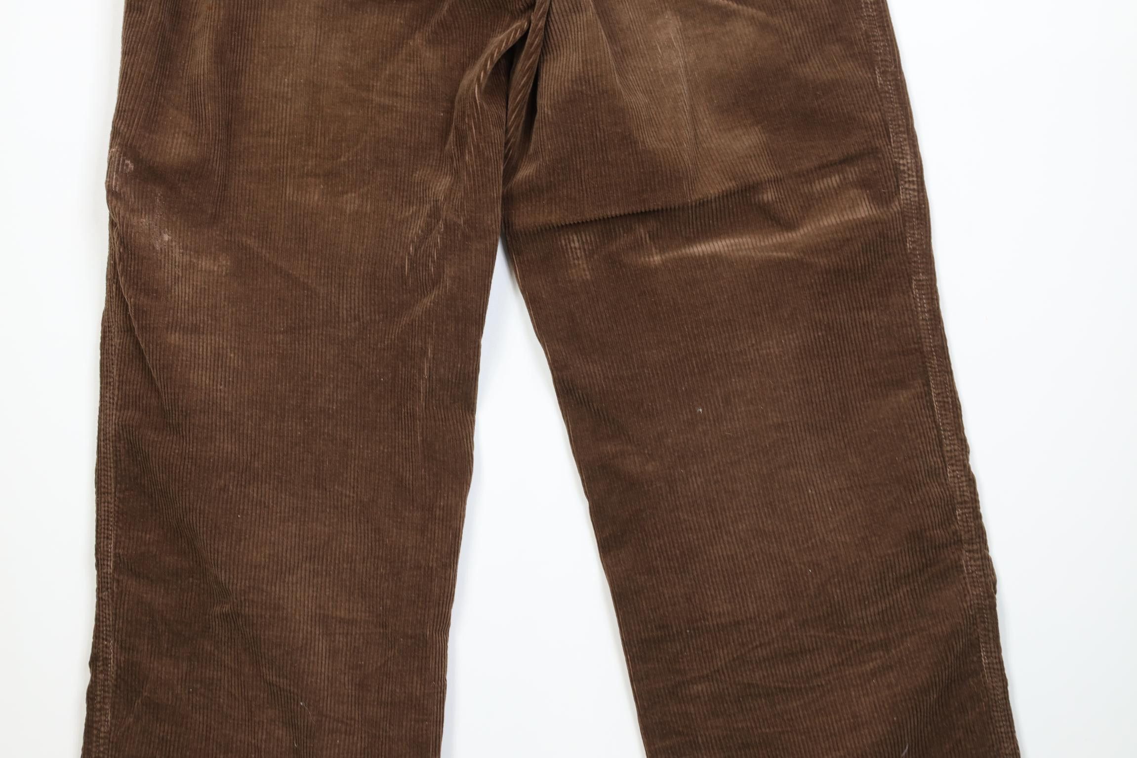 Vintage Vintage 70s Streetwear Straight Leg Corduroy Pants Brown Size 34" / US 12 / IT 48 - 11 Thumbnail