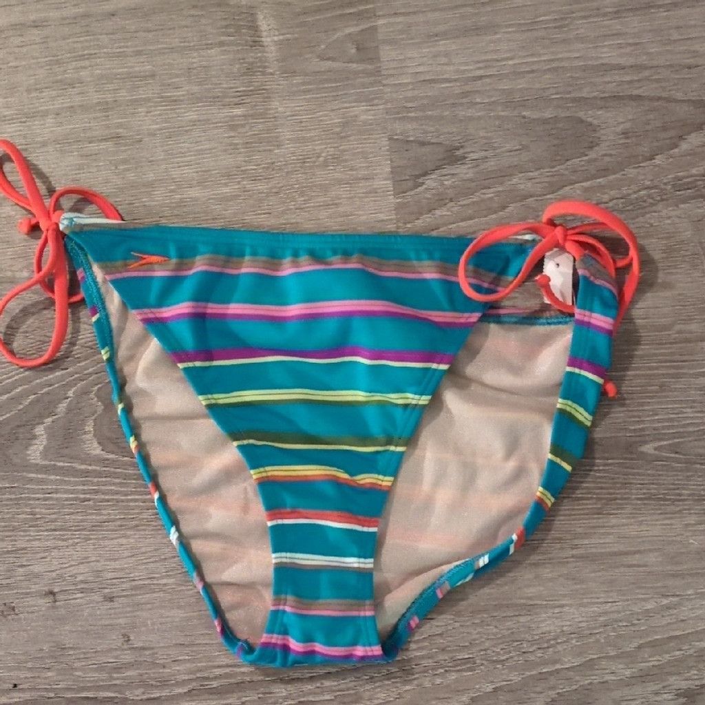 Speedo Speedo Striped Bikini Bottoms Size XL Size ONE SIZE - 1 Thumbnail