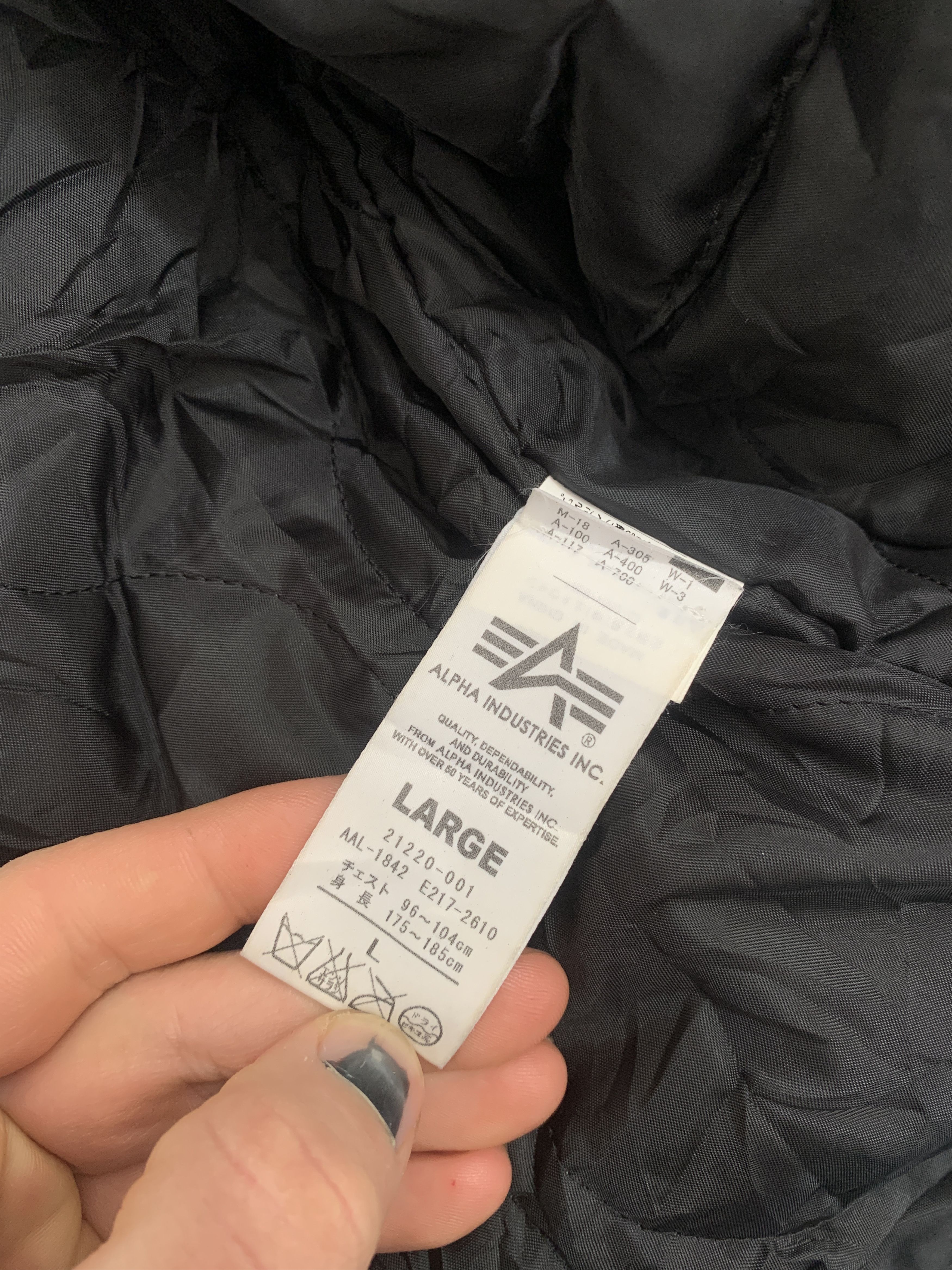 Alpha Industries Individual Alpha Industries Light Jacket Size L Pilot Crew Size US L / EU 52-54 / 3 - 14 Thumbnail