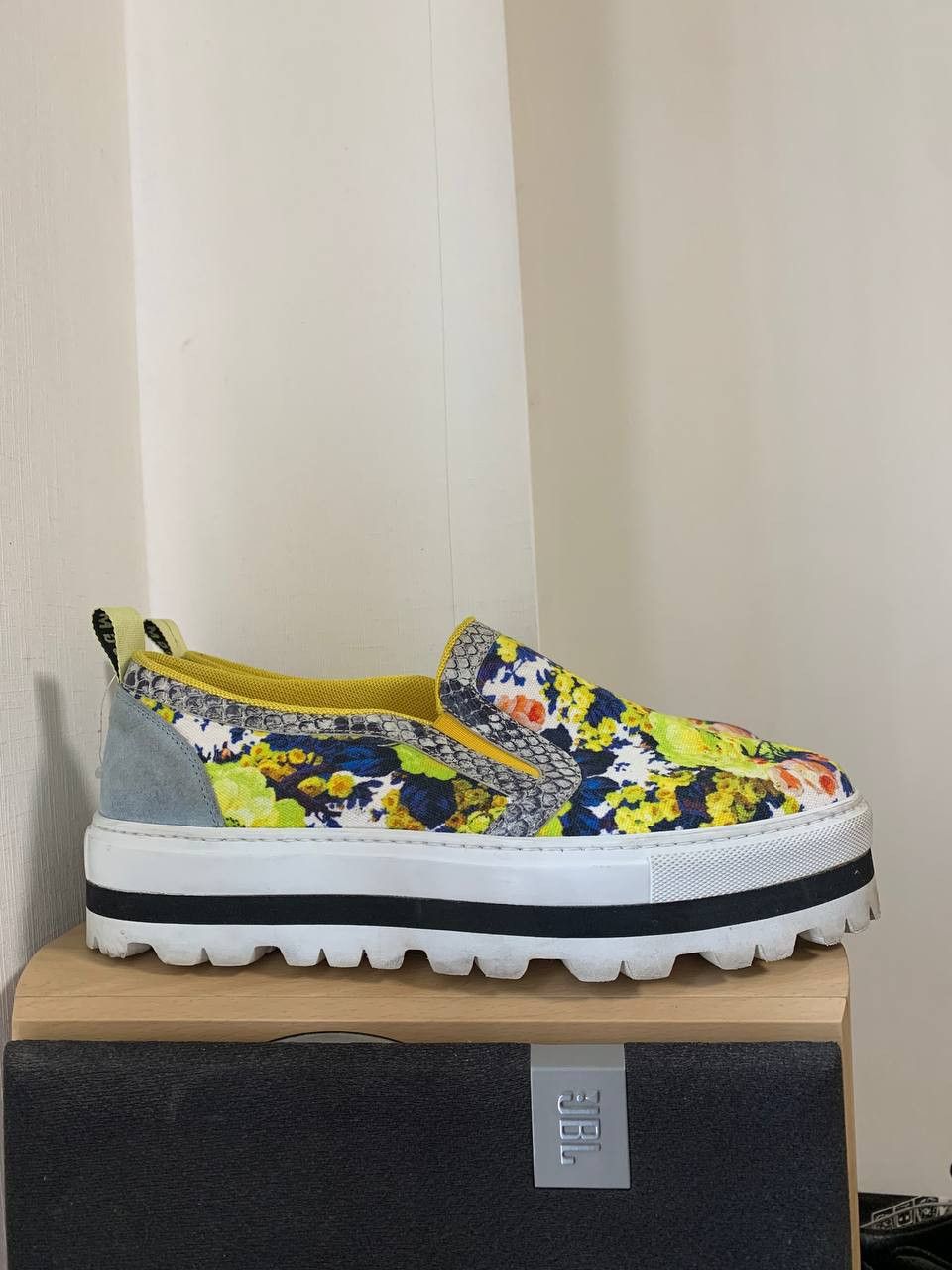 image of Msgm Platform Slip-On Sneakers, Women's (Size 9)