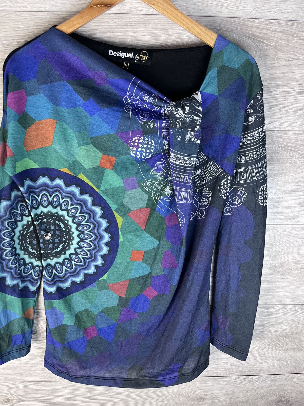 Desigual Women blouse Designer size M casual Y2K Japan Size M / US 6-8 / IT 42-44 - 4 Thumbnail