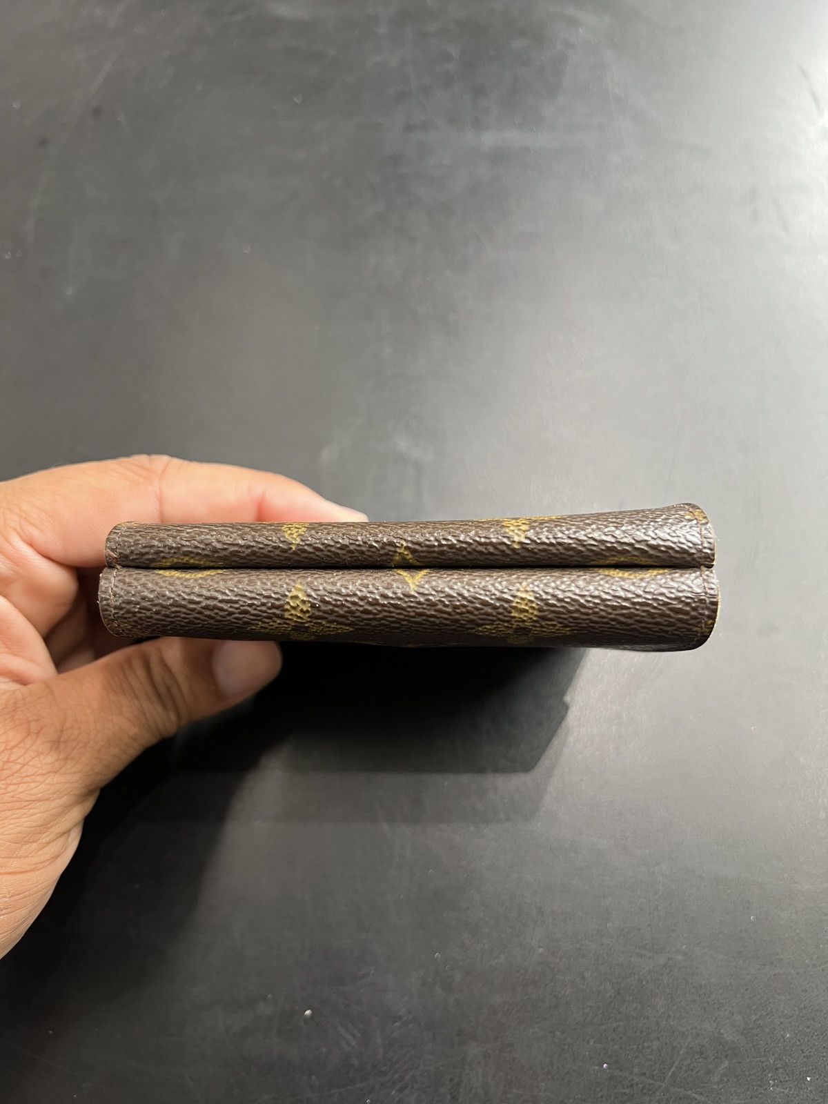 Louis Vuitton × Vintage Louis Vuitton Monogram Leather Button Fold Wallet Size ONE SIZE - 7 Thumbnail