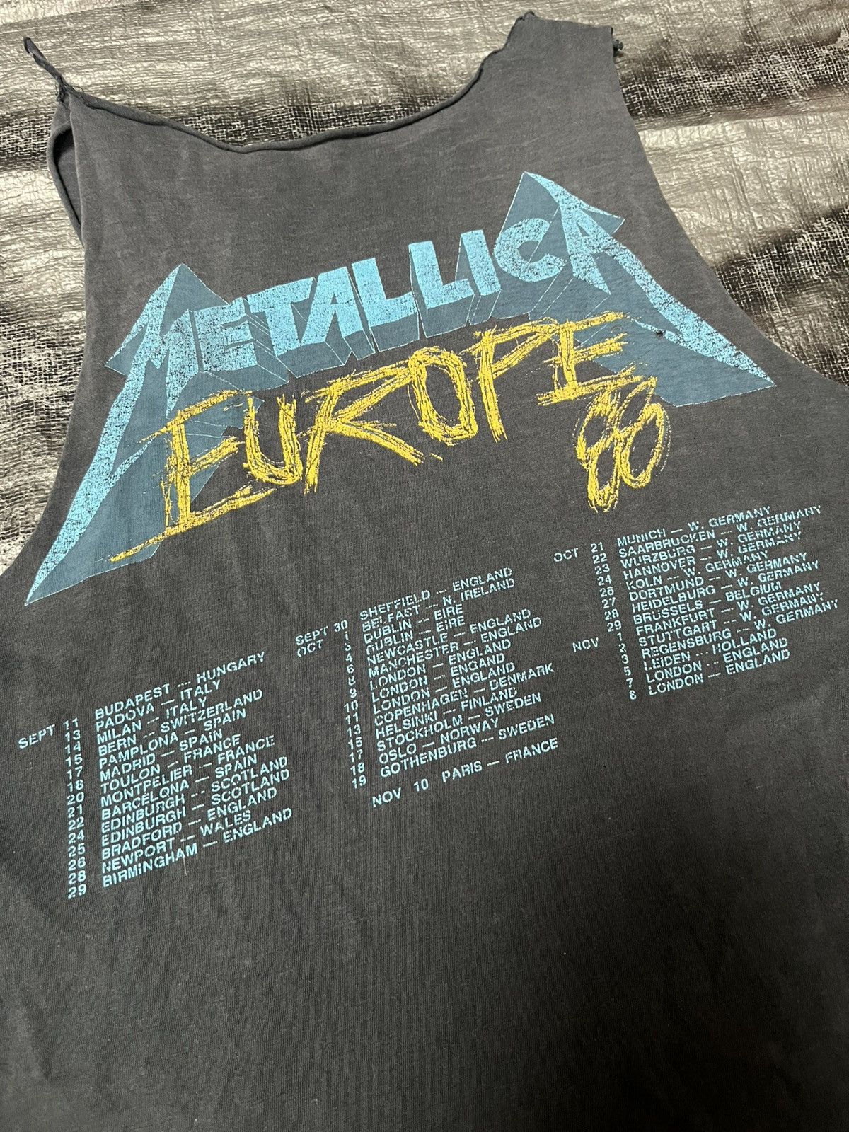 Band Tees × Metallica × Vintage Vintage 80s Metallica Band Shirt Testament Megadeth Size US L / EU 52-54 / 3 - 4 Thumbnail