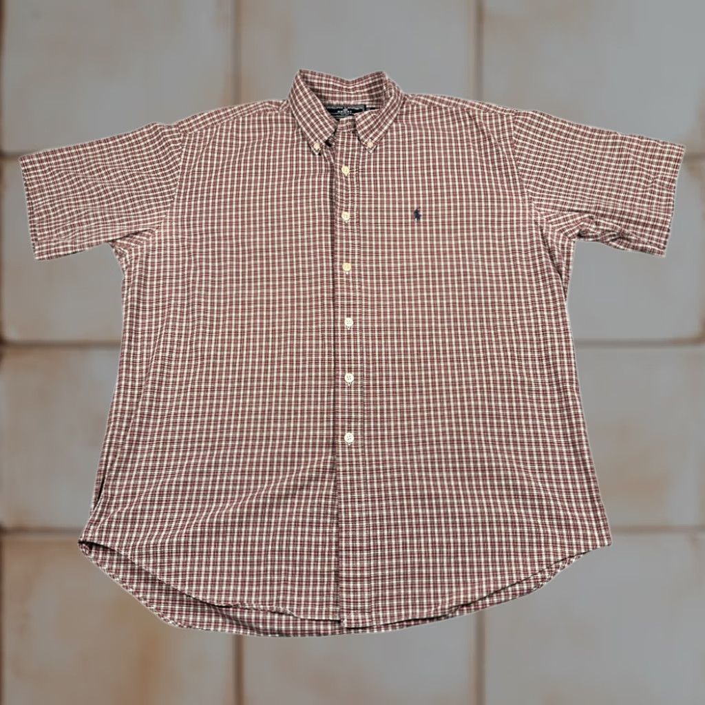 Polo Ralph Lauren VINTAGE Ralph Lauren Sport Shirt Adult LARGE Plaid Cotton Flannel Heritage 90s Size US L / EU 52-54 / 3 - 1 Thumbnail
