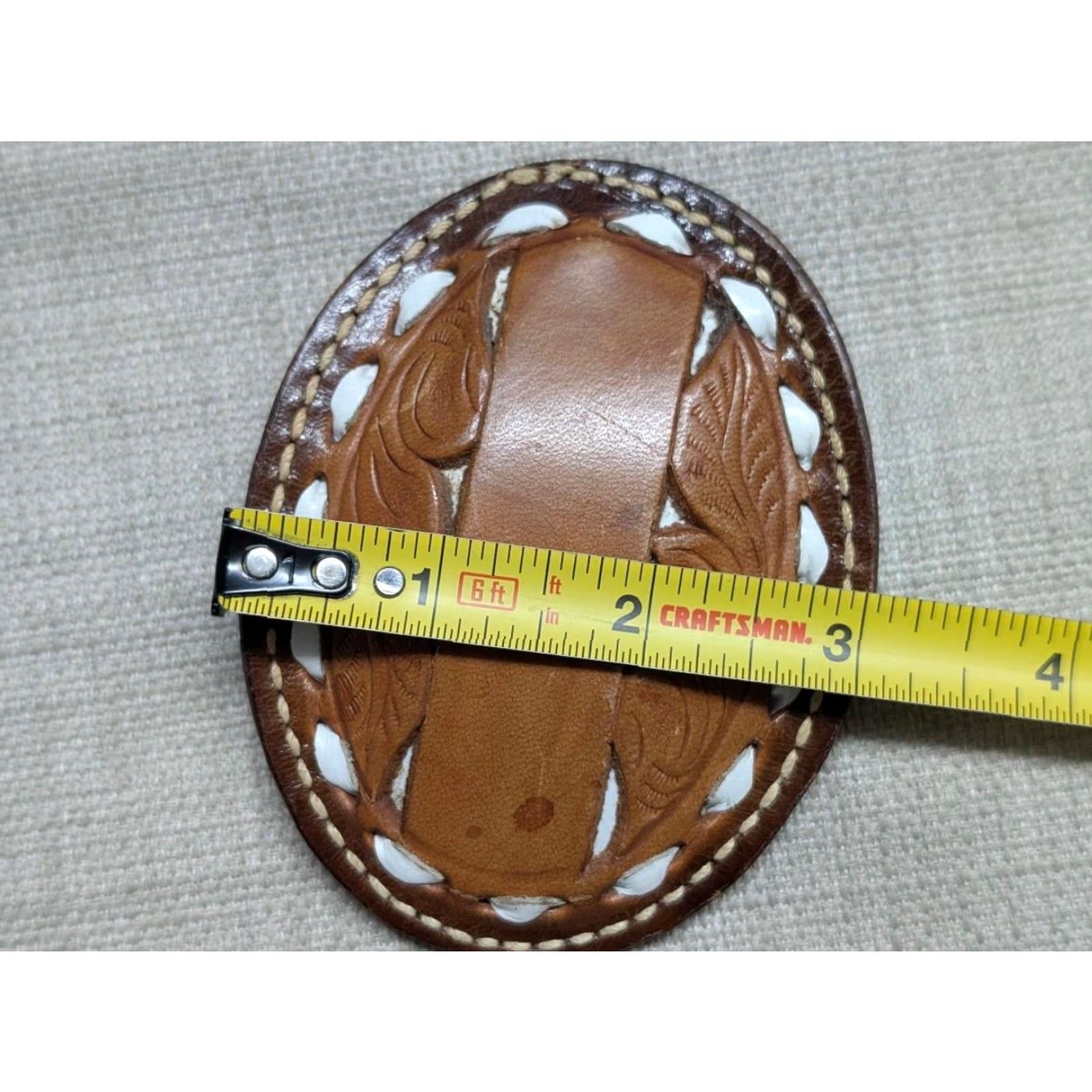 Star Wars VINTAGE belt buckle Western cowhide leather laced 4 x 3" Men Brown Star Wars belt buckle Size ONE SIZE - 4 Thumbnail