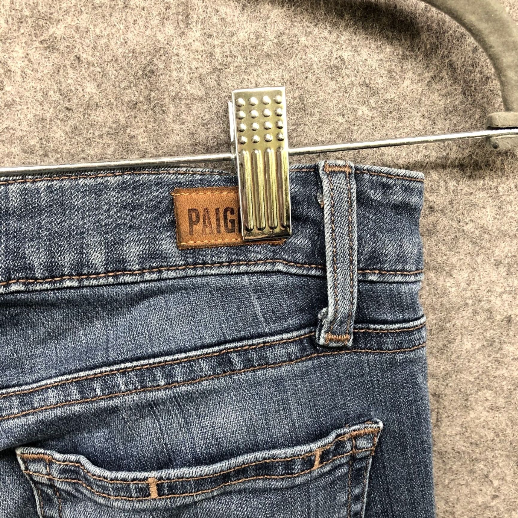 Paige Paige Jeans Womens 26 Ankle Skinny Distressed Blue Stretch Verdugo Denim Cotton Blend 5-Pocket Size 26" / US 2 / IT 38 - 7 Thumbnail