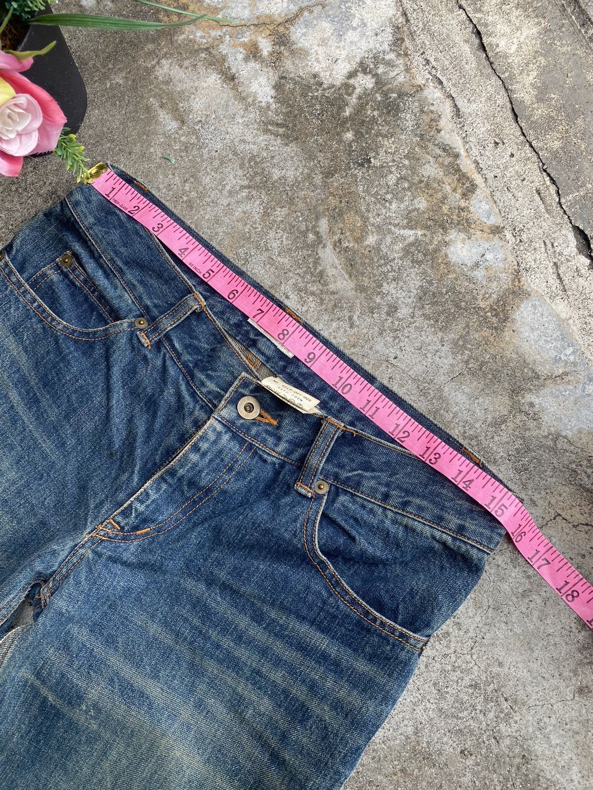 If Six Was Nine 🇯🇵 Vintage Maitresse Flare Denim - Zipper Boot Cut Size 31" - 12 Thumbnail