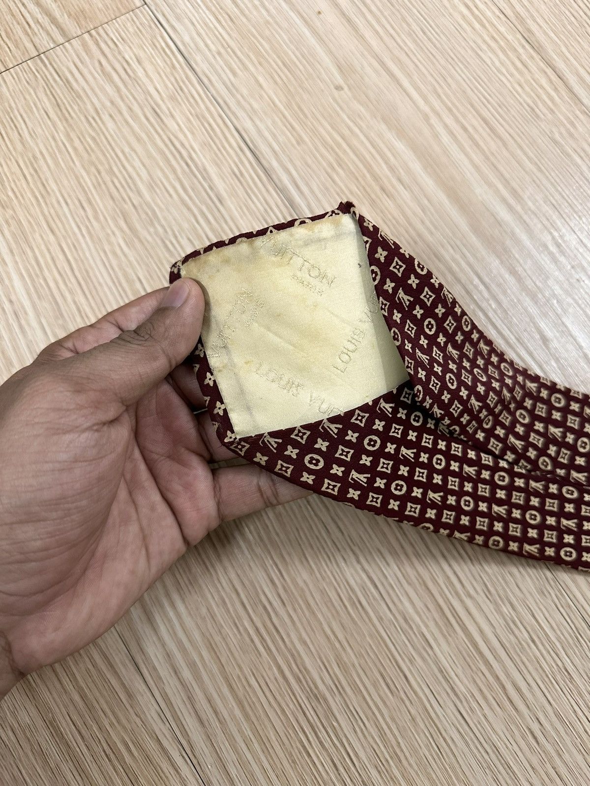 Designer Louis Vuitton Monogram Tie Size ONE SIZE - 4 Thumbnail