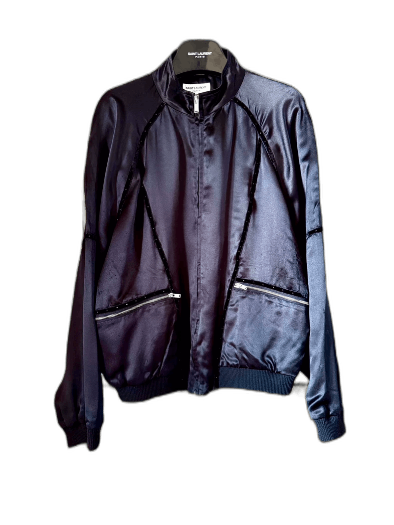 Saint Laurent Paris saint laurent black silk jacket Size US S / EU 44-46 / 1 - 1 Thumbnail