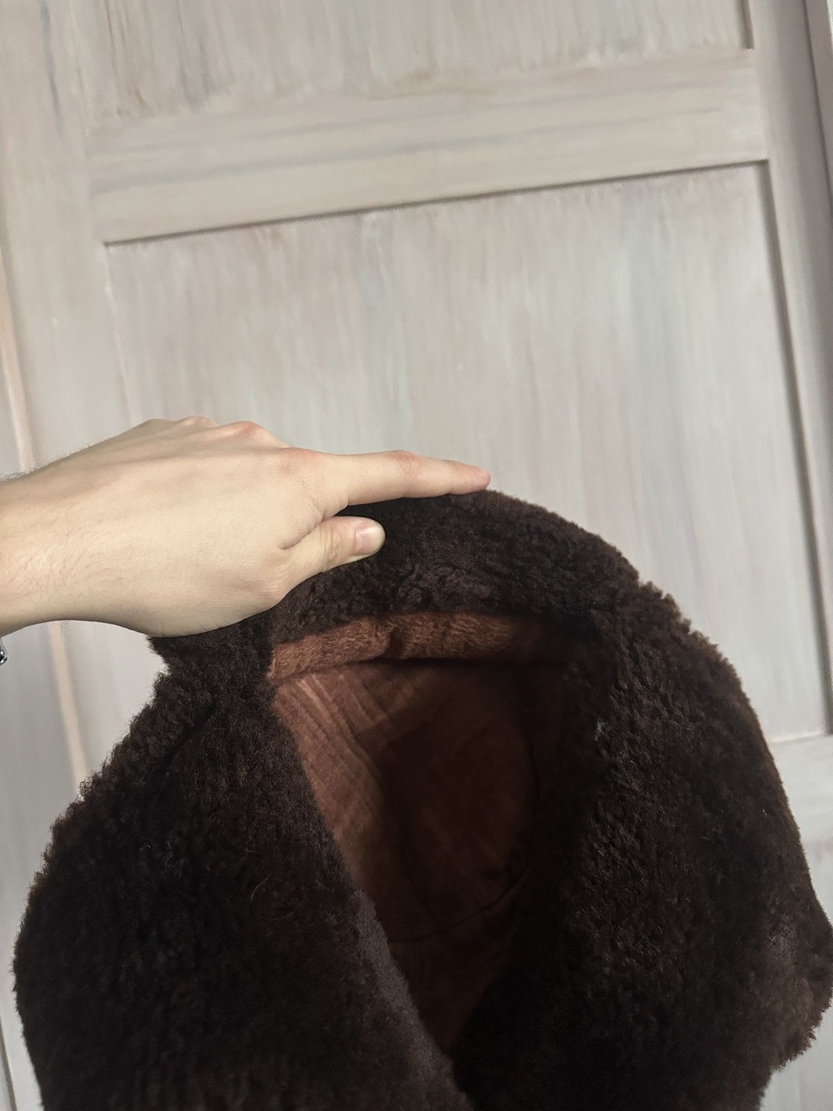 Vintage Vintage shearling bomber hat Size 26 - 8 Thumbnail