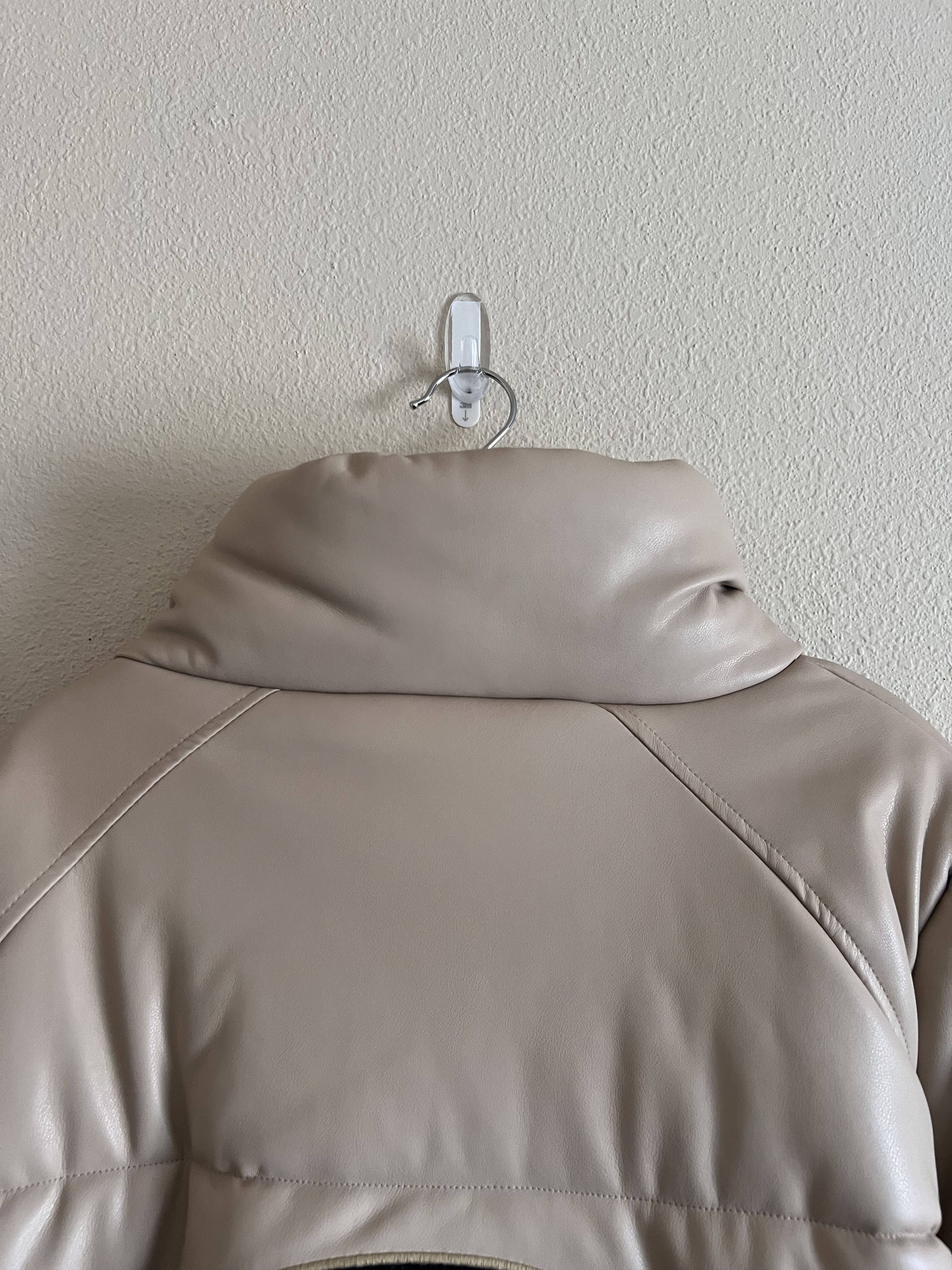Rhude Rhude Classique Faux Leather Puffer Jacket in Beige Size US L / EU 52-54 / 3 - 7 Thumbnail