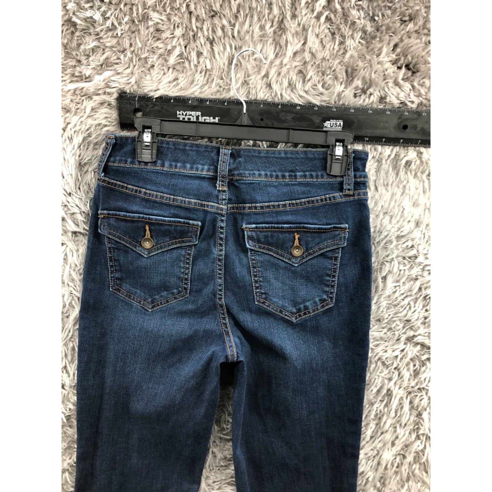 Vintage St John's Bay Jeans Bootcut Size 6 Womens Dark Blue Wash Regular 28" Waist 32" Inseam Blue Womens Jeans Bootcut Size 28" / US 6 / IT 42 - 6 Thumbnail