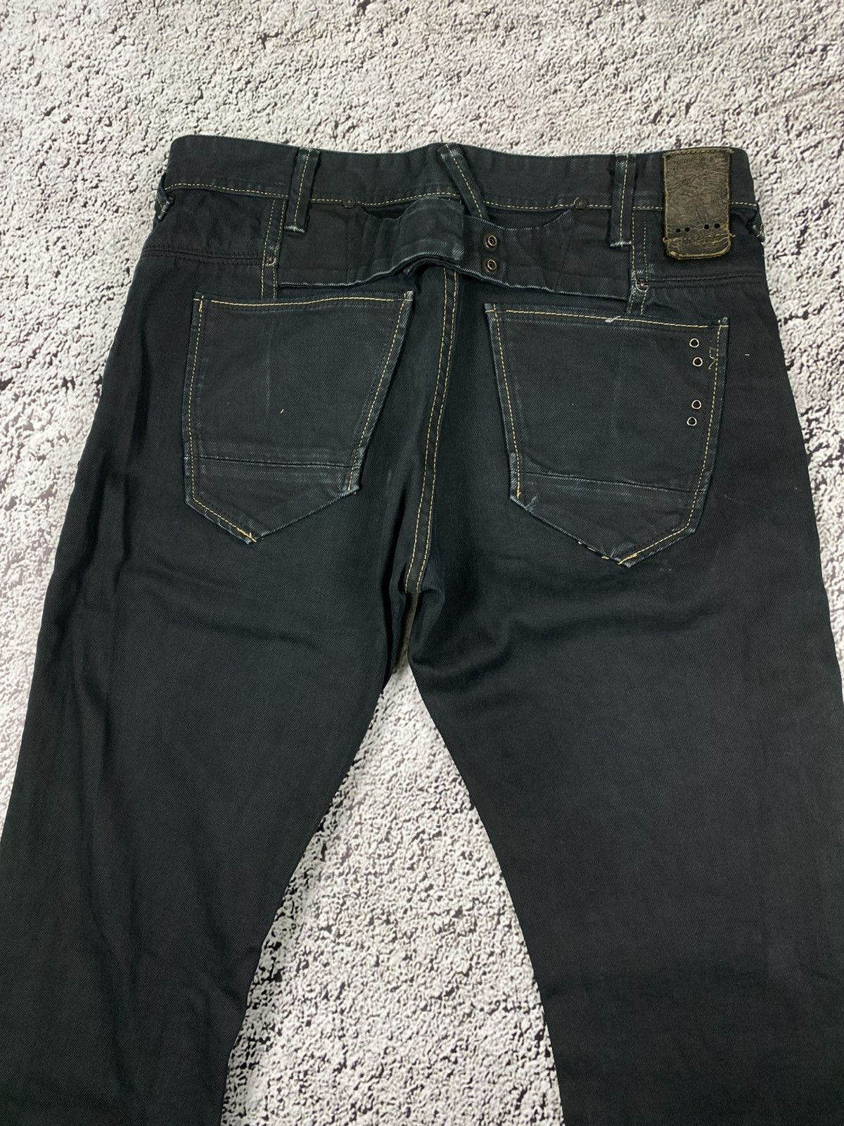 Vintage Vintage Y2K faded waxed style denim jeans Japanese Size US 32 / EU 48 - 5 Thumbnail