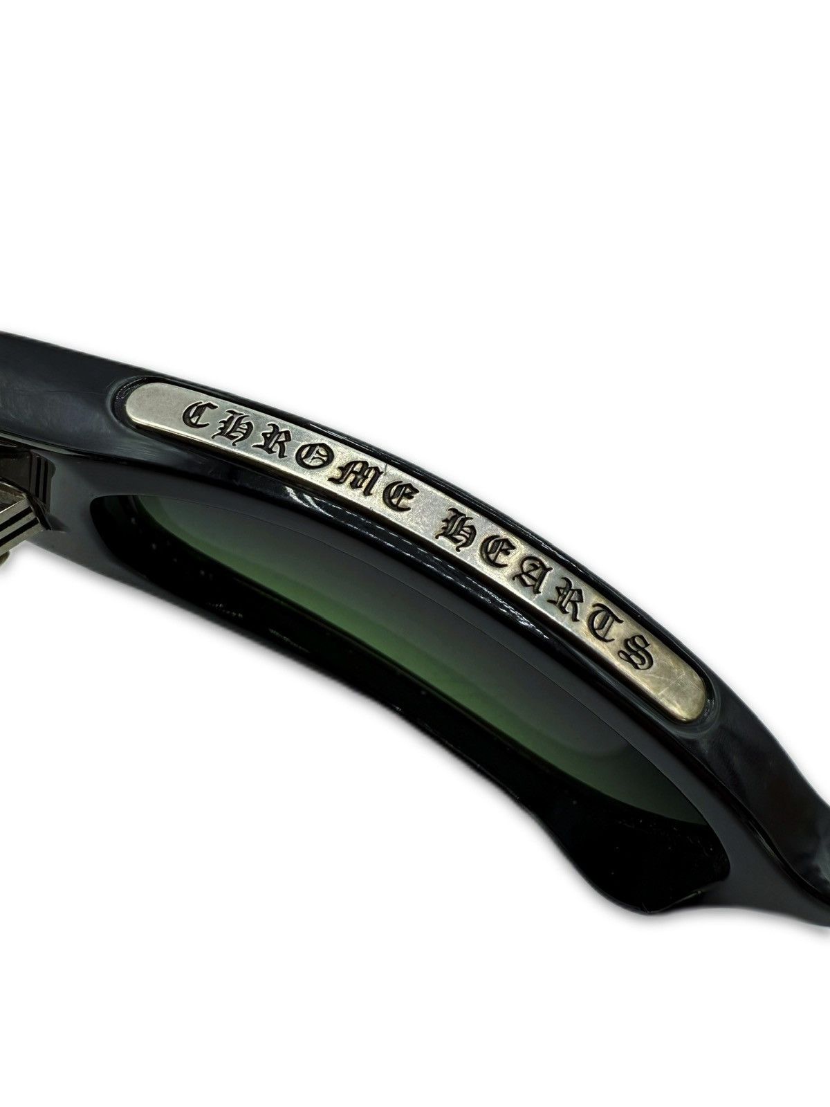 Chrome Hearts Chrome Hearts ‘Lowrider 4’ Black .925 Silver Oval Sunglasses Size ONE SIZE - 2 Thumbnail