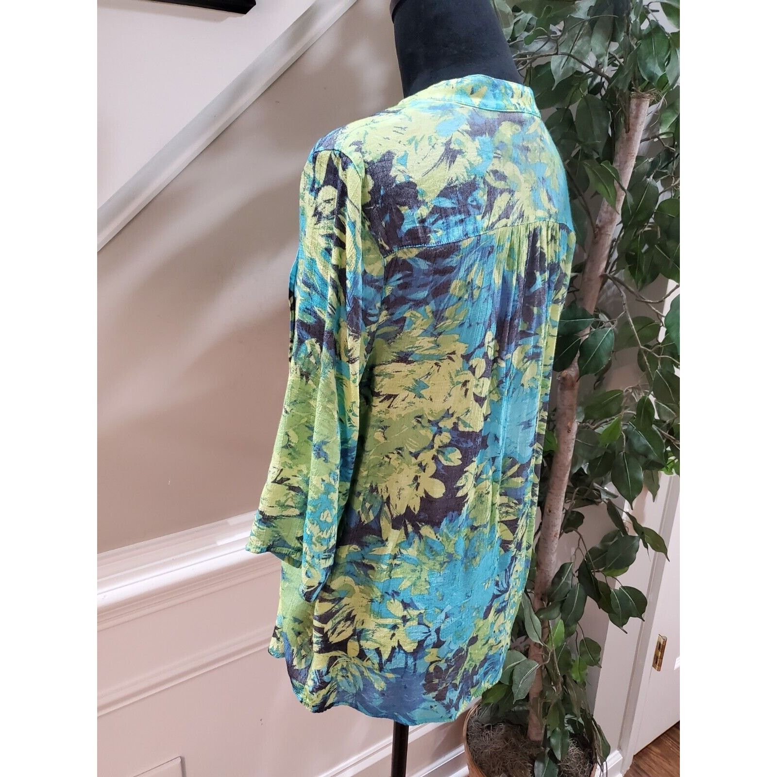 Other Ruby Rd. Floral Viscose Long Sleeve Button Down Shirt Small Size S / US 4 / IT 40 - 6 Thumbnail