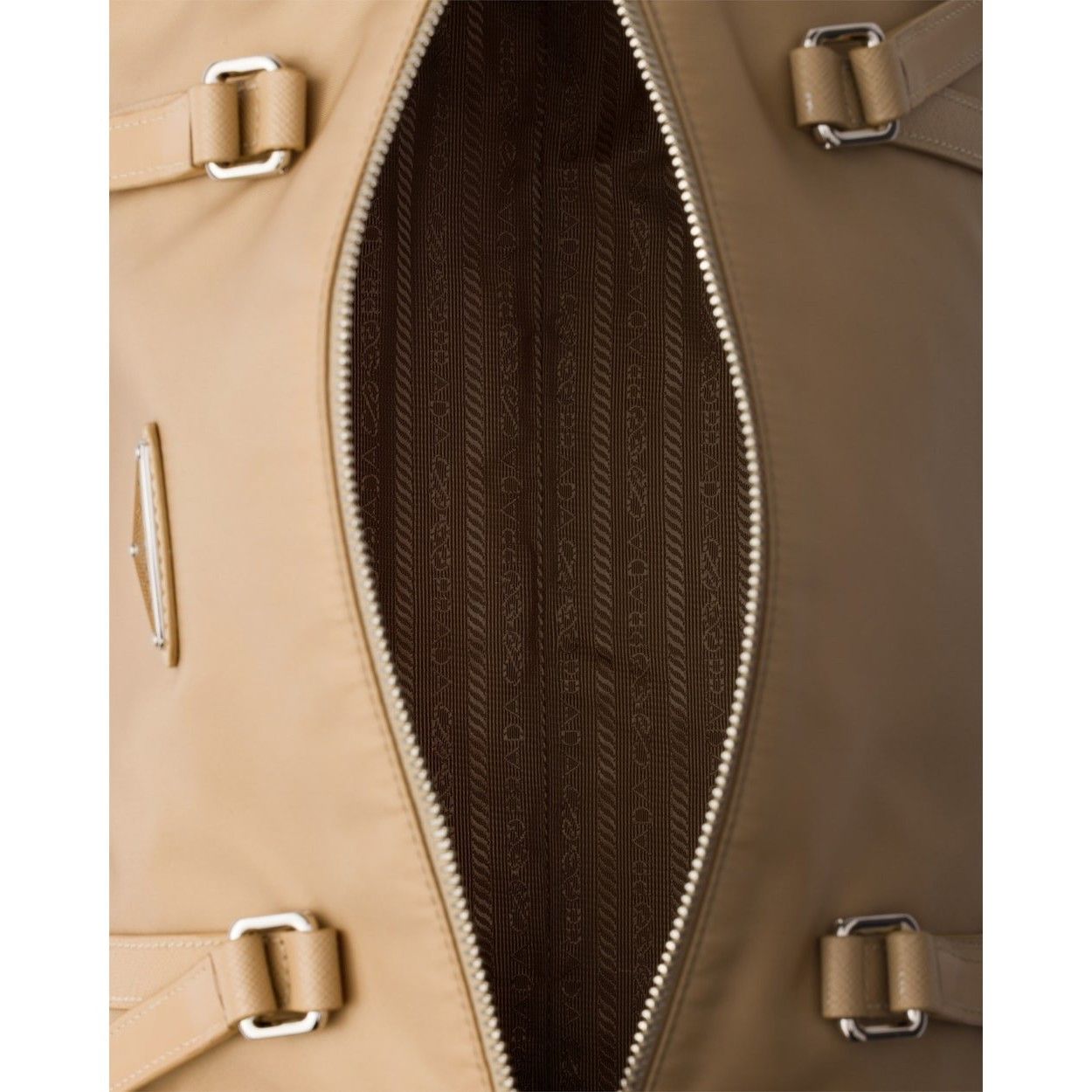 Prada PRADA $2500 Camel Large Re-Nylon and Saffiano leather duffel Size ONE SIZE - 4 Thumbnail