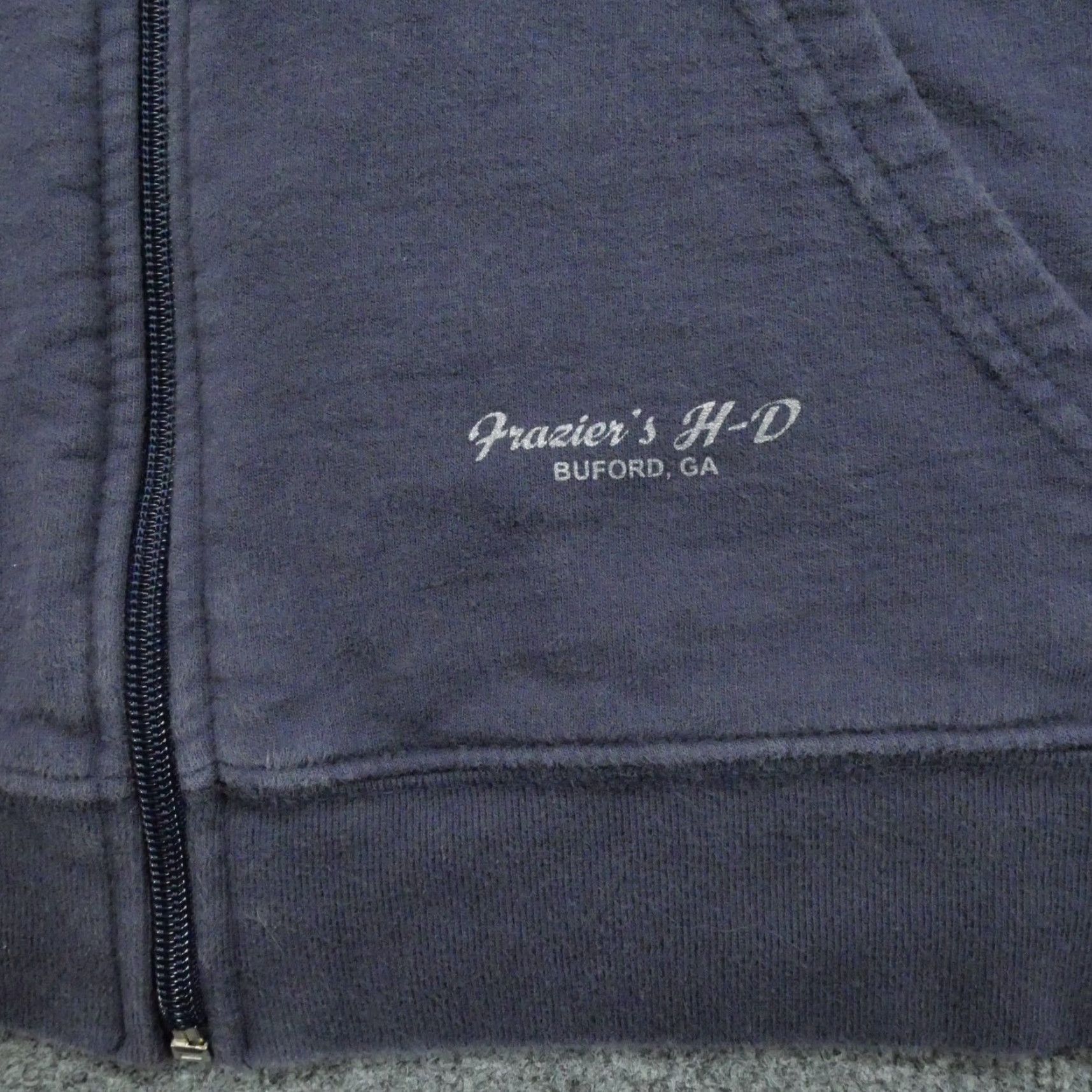 Harley Davidson Harley-Davidson Jacket Womens 1X XL Blue Full Zip Sleeve Print Motorcycle Y2K Size XL / US 12-14 / IT 48-50 - 5 Thumbnail