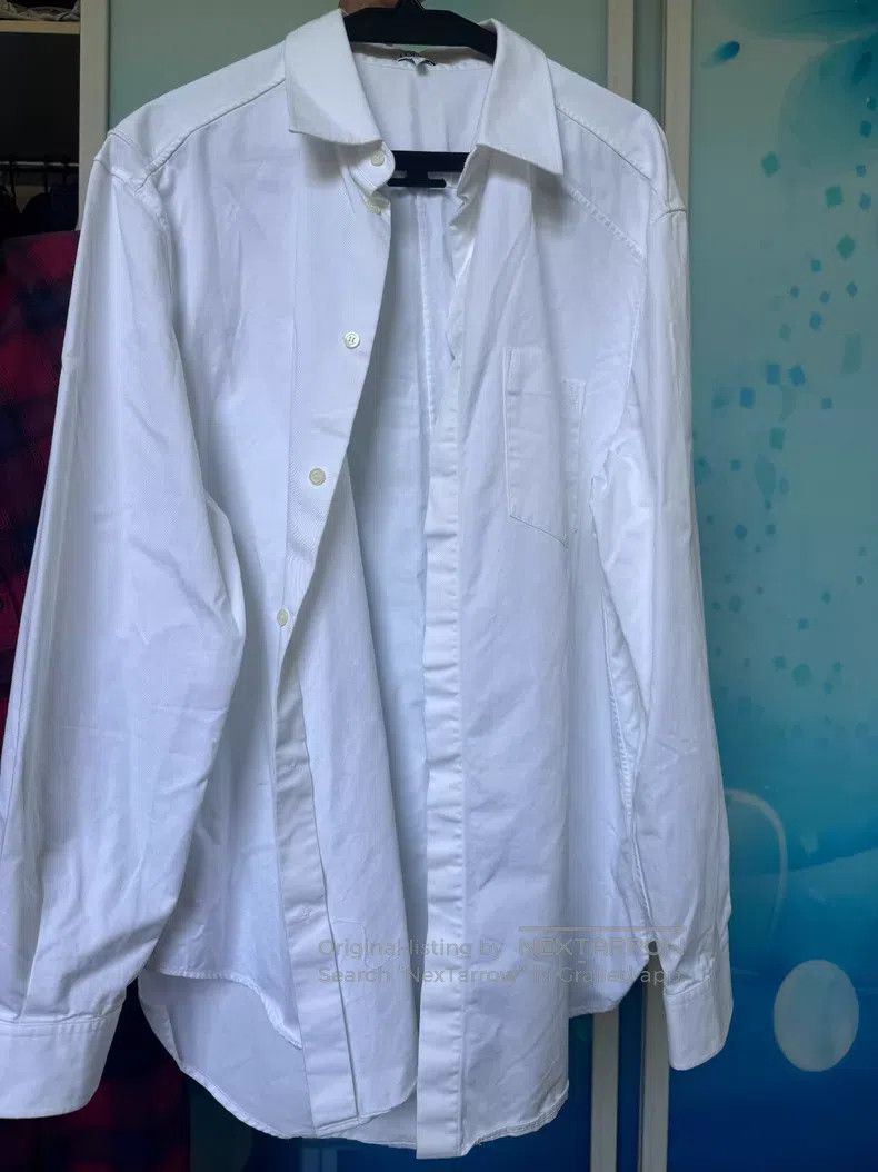 Loewe Loewe White long-sleeve shirt, 100% pure cotton Size US XXS / EU 40 - 1 Thumbnail