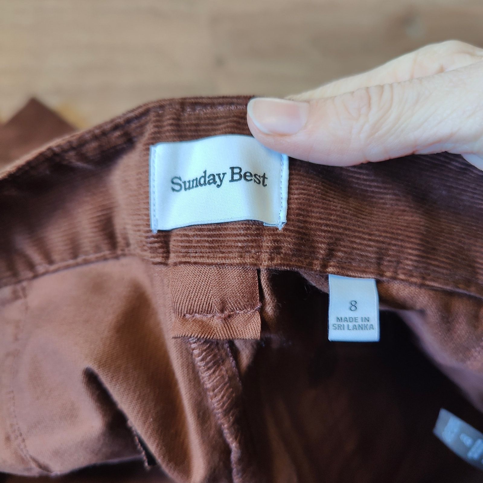 Other Aritzia Sunday Best Jaden Corduroy Pants Womens 8 Brown Size 30" / US 8 / IT 44 - 10 Thumbnail