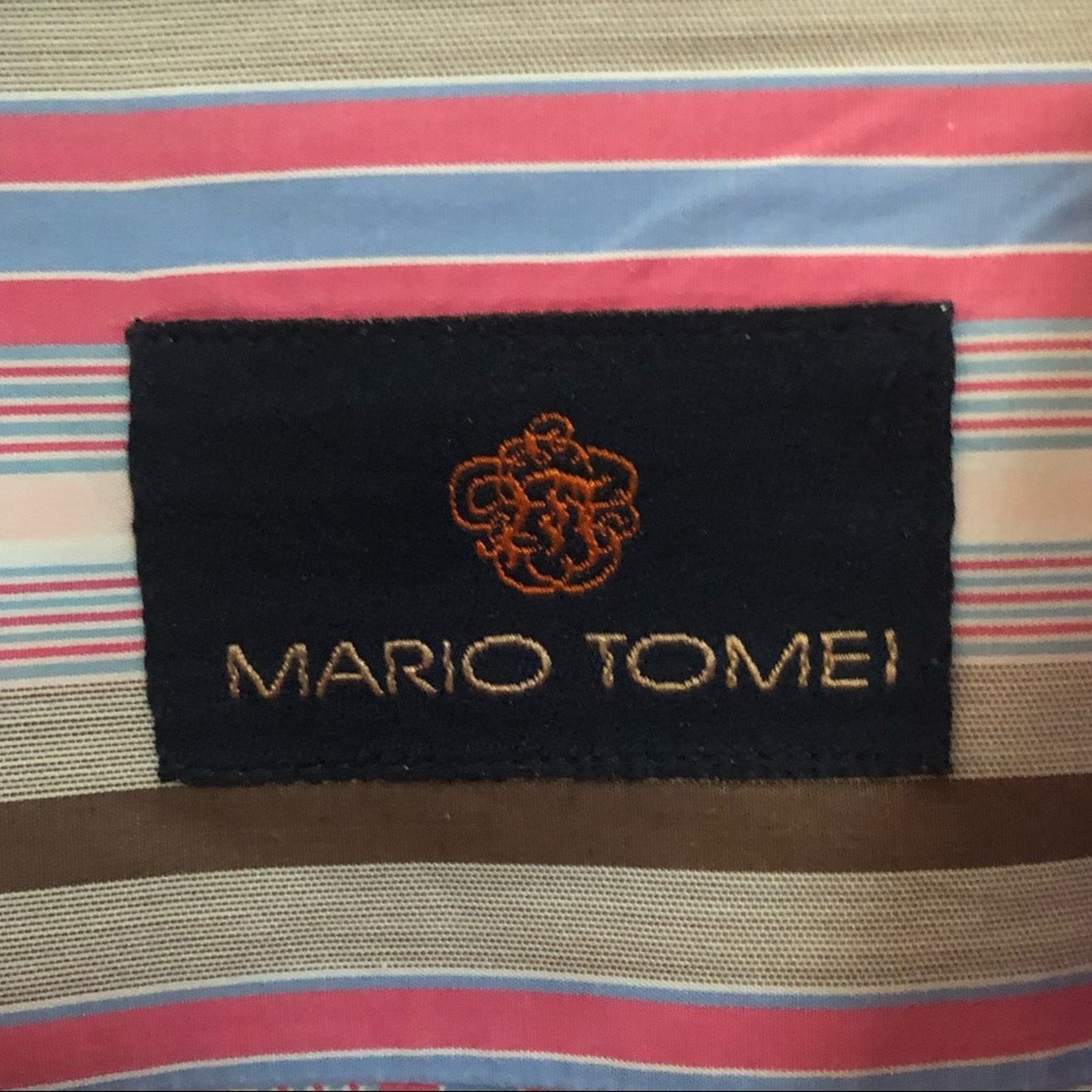 Designer Mario Tomei Multicolored Striped button down Size M Size US M / EU 48-50 / 2 - 3 Thumbnail