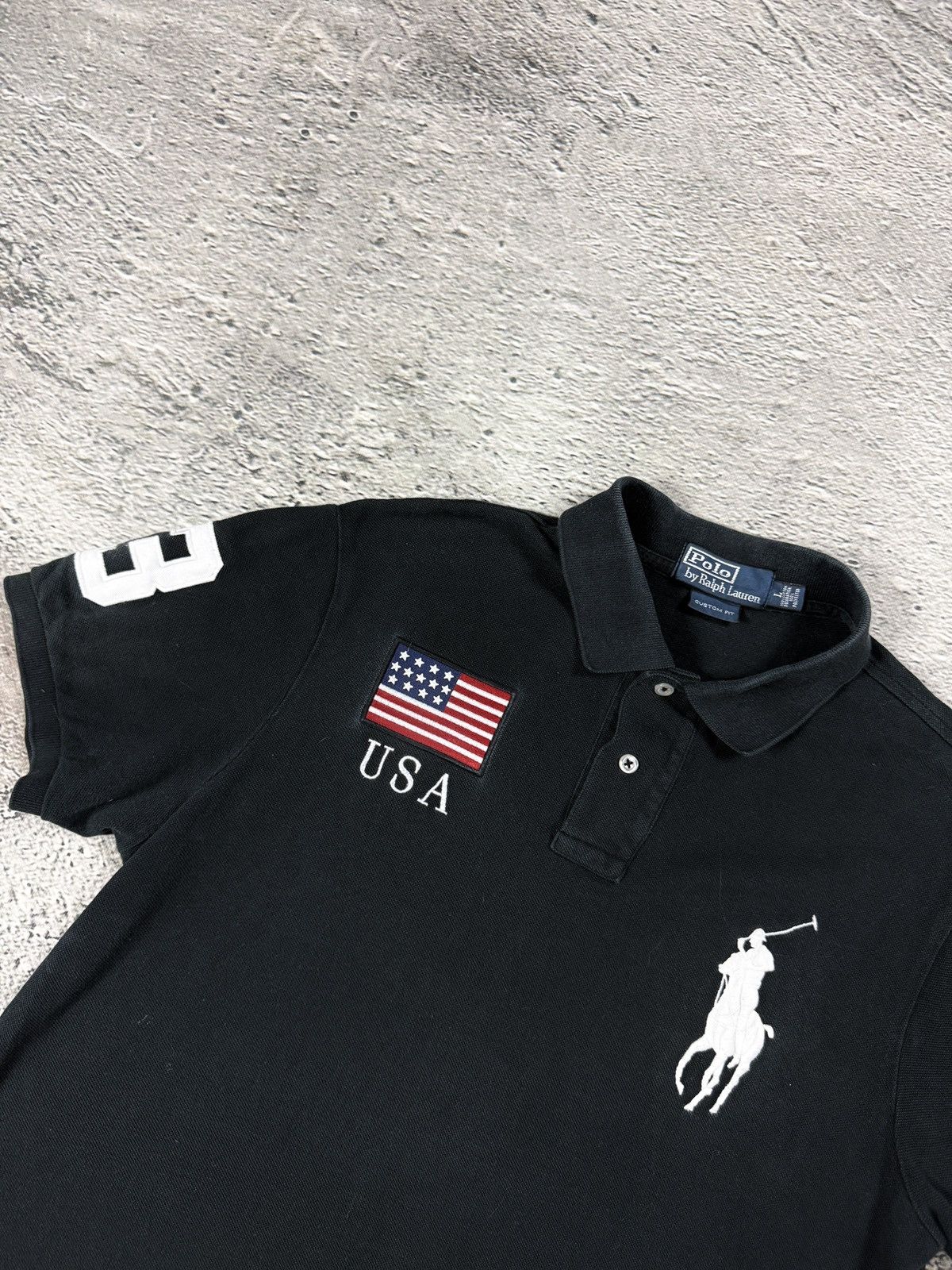 Ralph Lauren Chief Keef Polo Ralph Lauren USA black Polo t-shirt big pony Size US L / EU 52-54 / 3 - 2 Thumbnail
