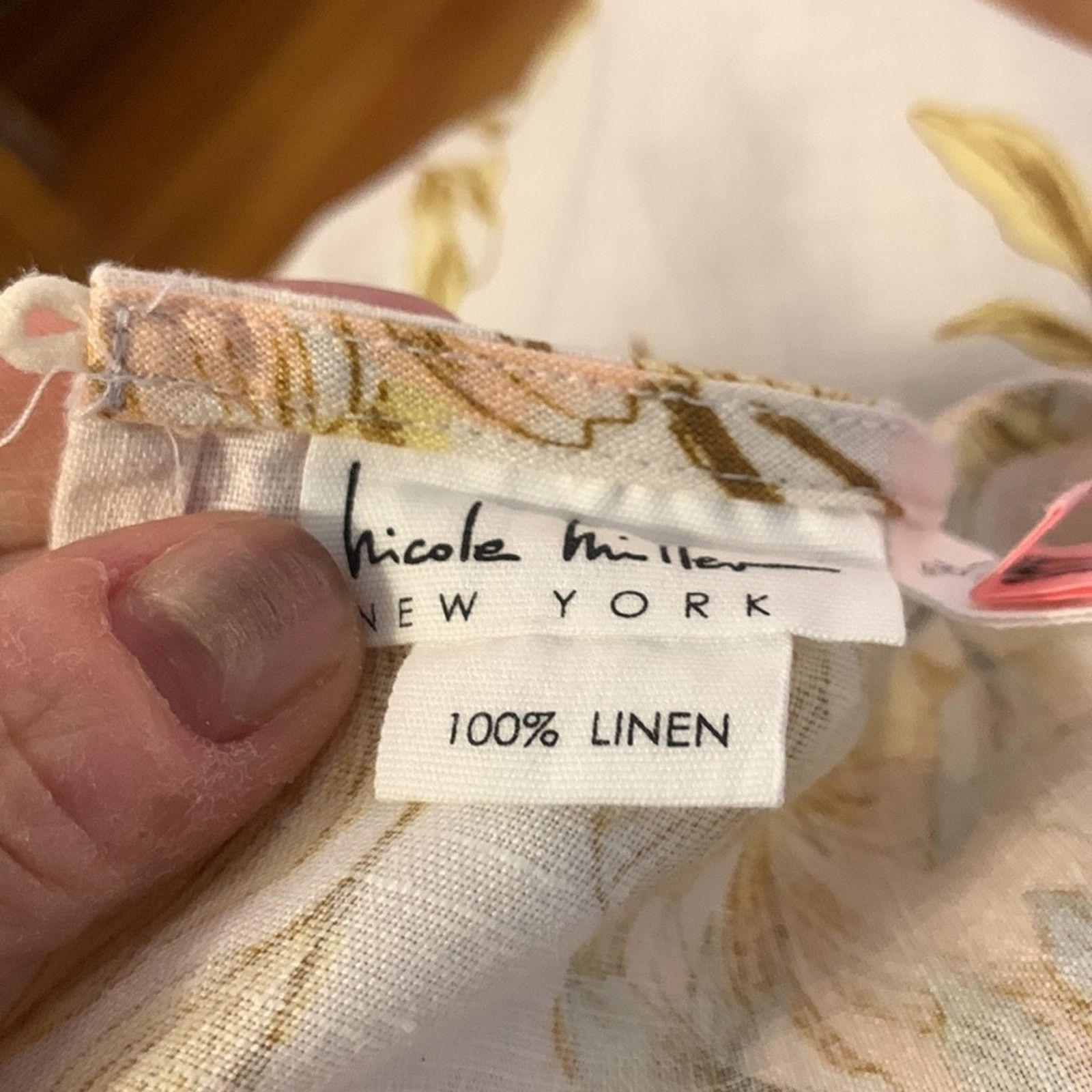 Nicole Miller Nicole Miller linen floral botanical sleeveless A-line dress Size M / US 6-8 / IT 42-44 - 12 Thumbnail