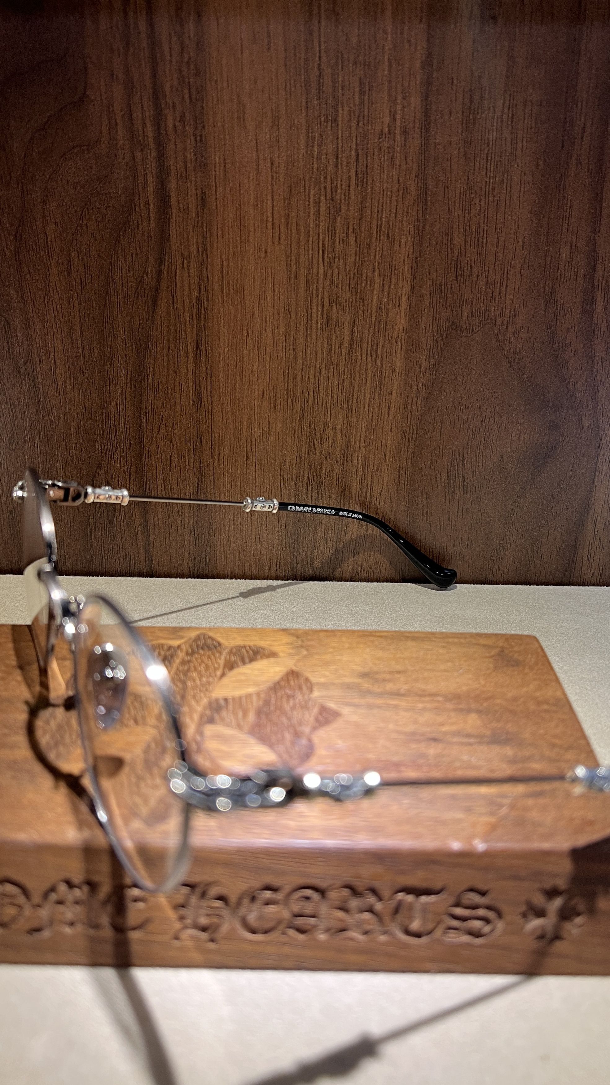 Chrome Hearts Chrome Hearts BUBBA –A Antique Silver/BLACK Glasses Size ONE SIZE - 10 Thumbnail