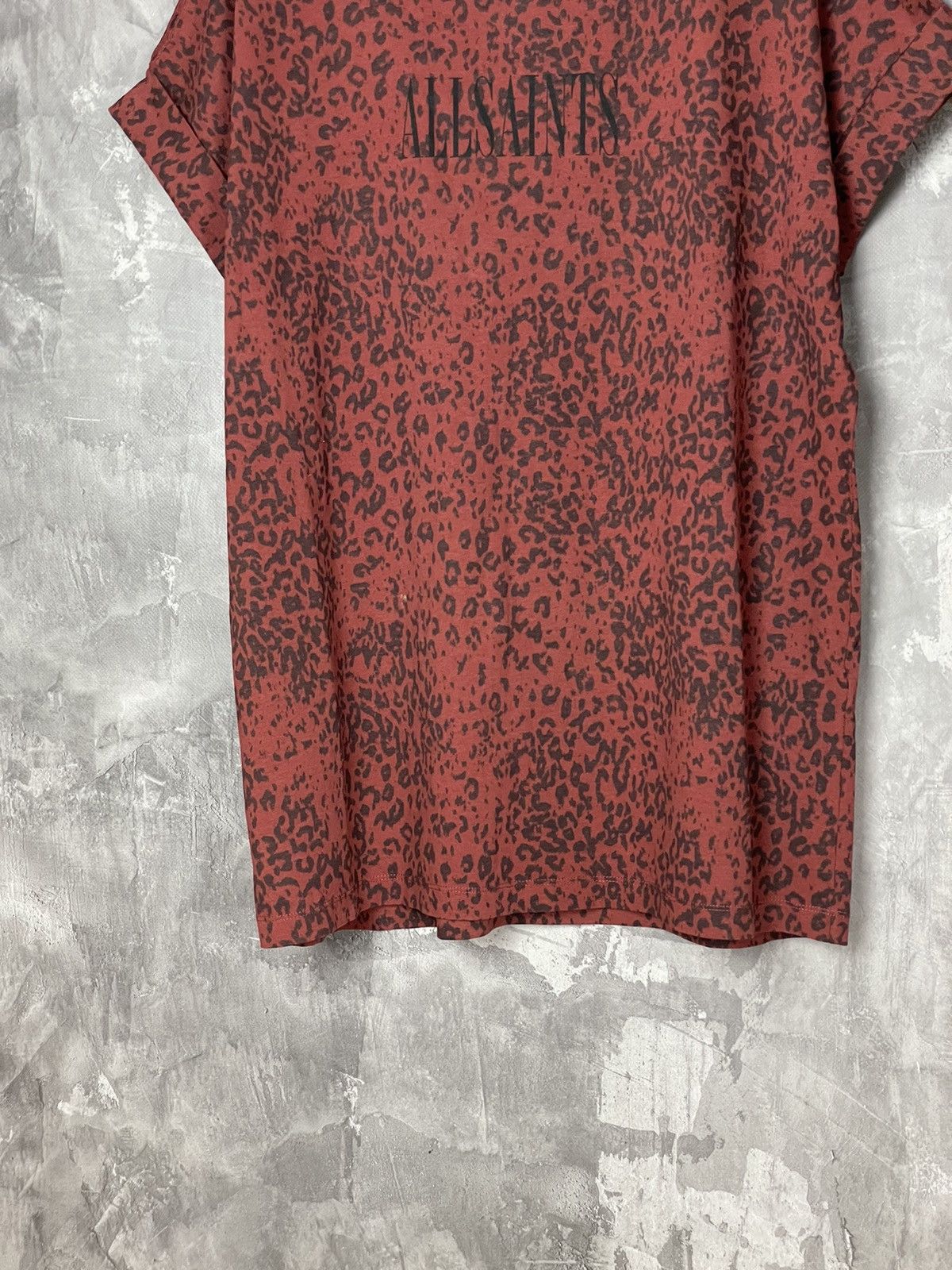 Allsaints × Vintage AllSaints Brackets Leo Logo Regular-fit T-Shirt - Vintage Size M / US 6-8 / IT 42-44 - 4 Thumbnail