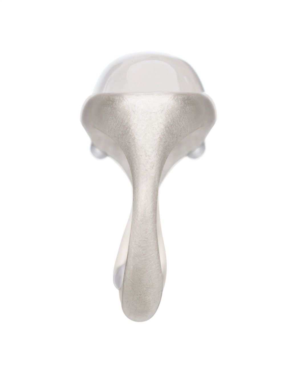 Other KAI Double-Rib Silver Ring with Chalcedony “Dreadnought” Size ONE SIZE - 3 Thumbnail
