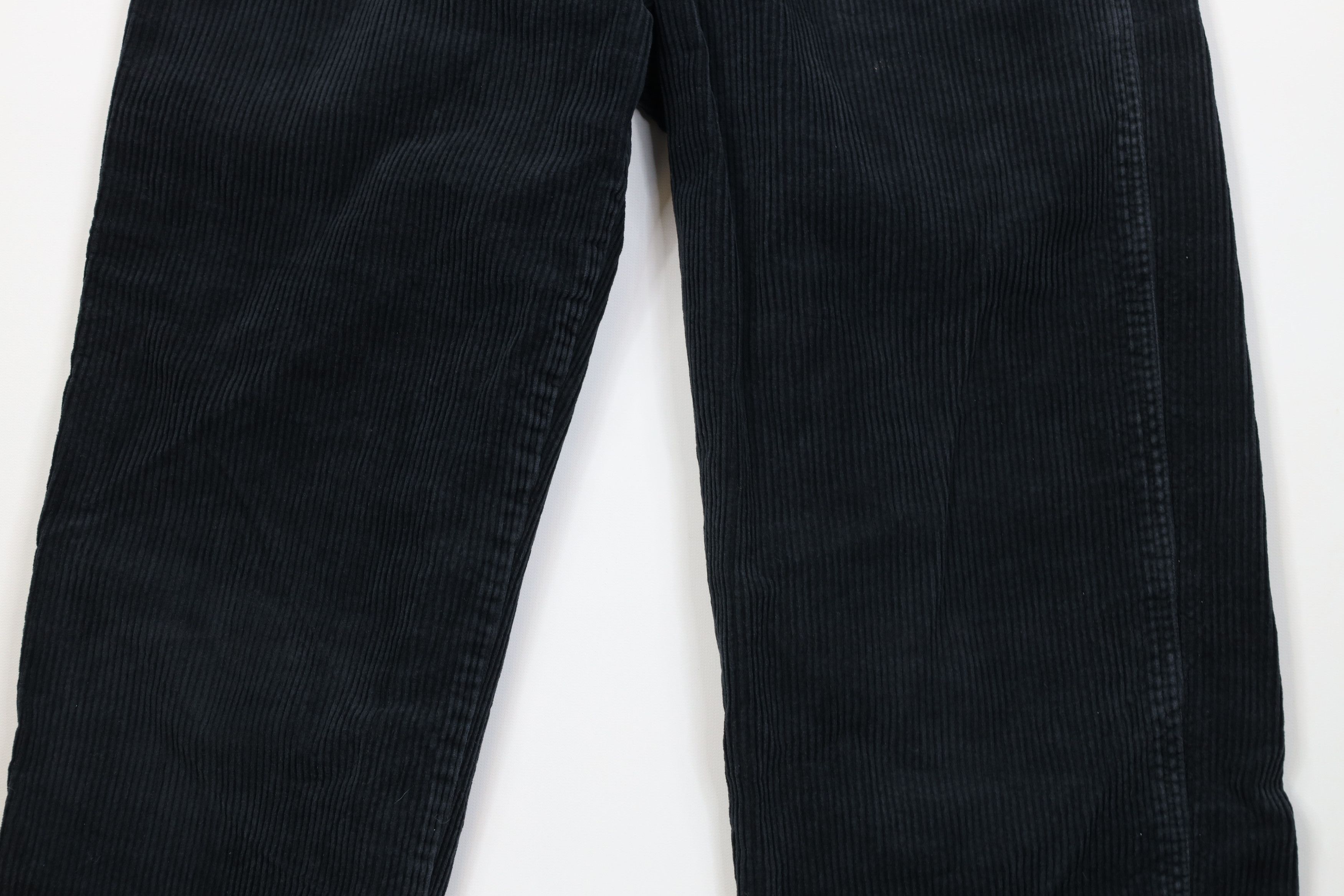 Vintage Vintage 90s Streetwear Wide Leg Corduroy Chino Pants Black Size 27" / US 4 / IT 40 - 3 Thumbnail
