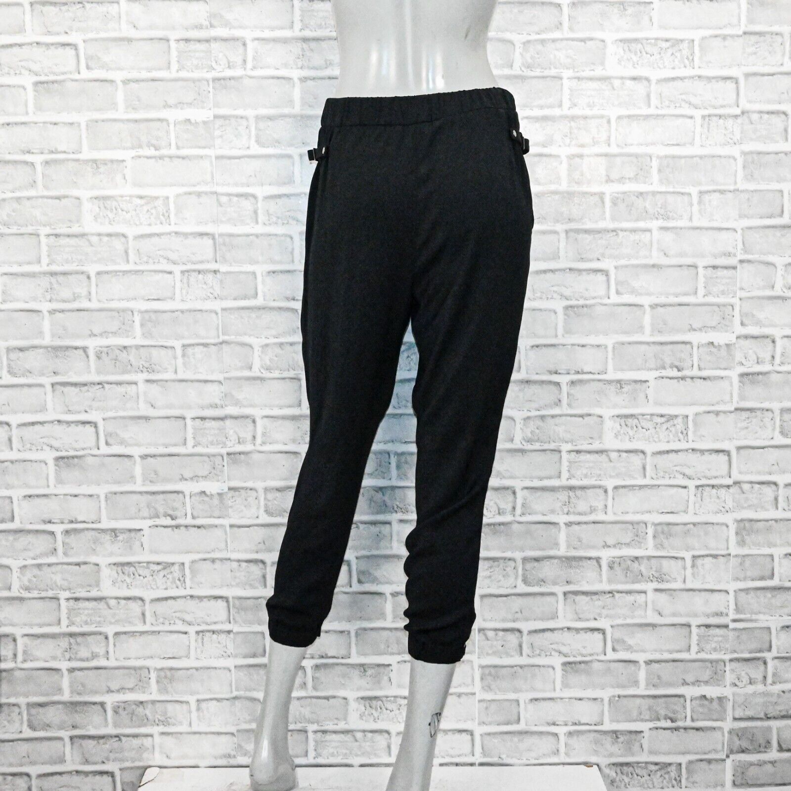 Helmut Lang Helmut Lang black Pleated pull up Pants belt loop ankles Size 25" / US 0 / IT 36 - 4 Thumbnail