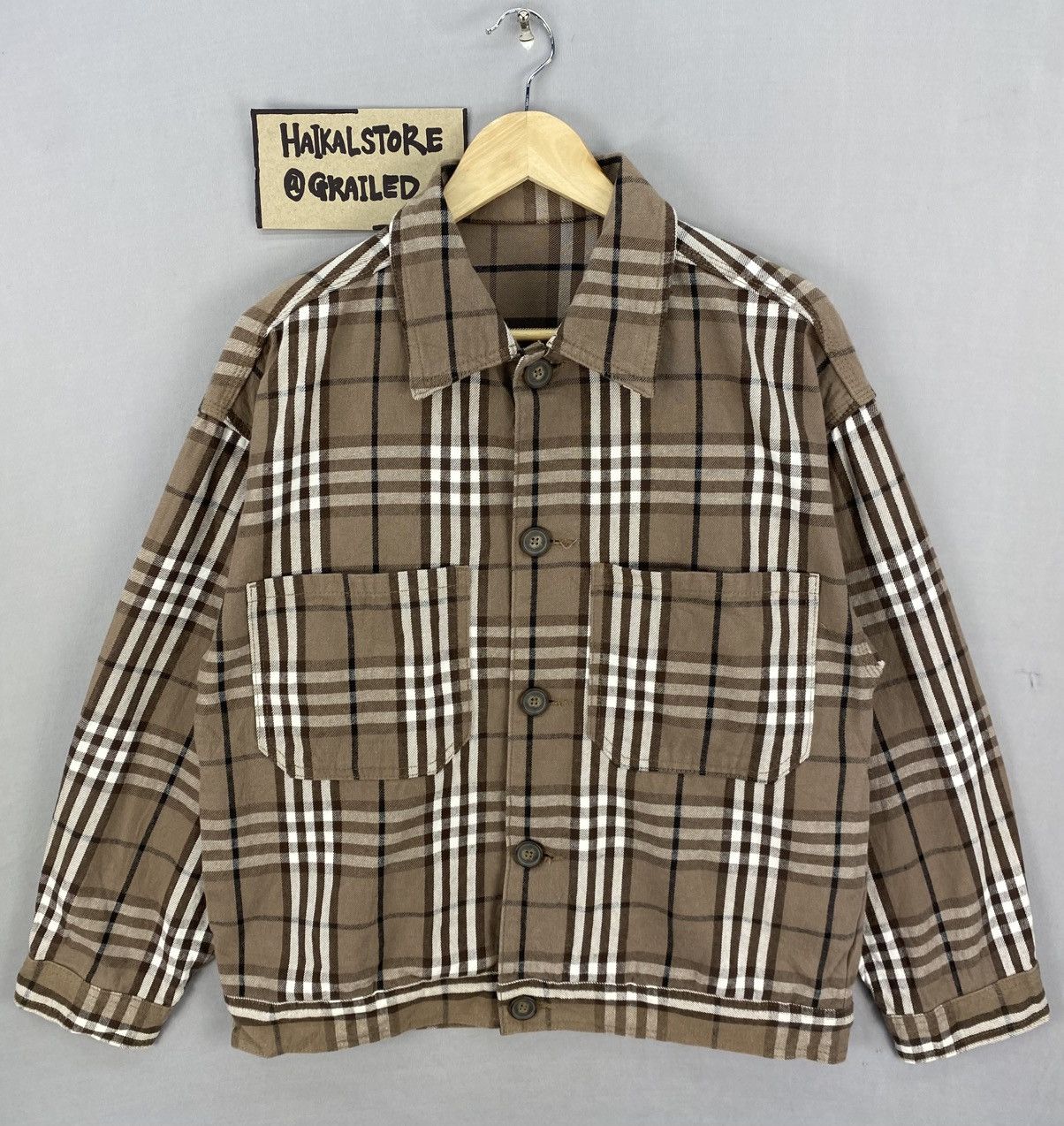 GU GU Nova Check Double Pocket Button Up Jacket Size US L / EU 52-54 / 3 - 1 Thumbnail