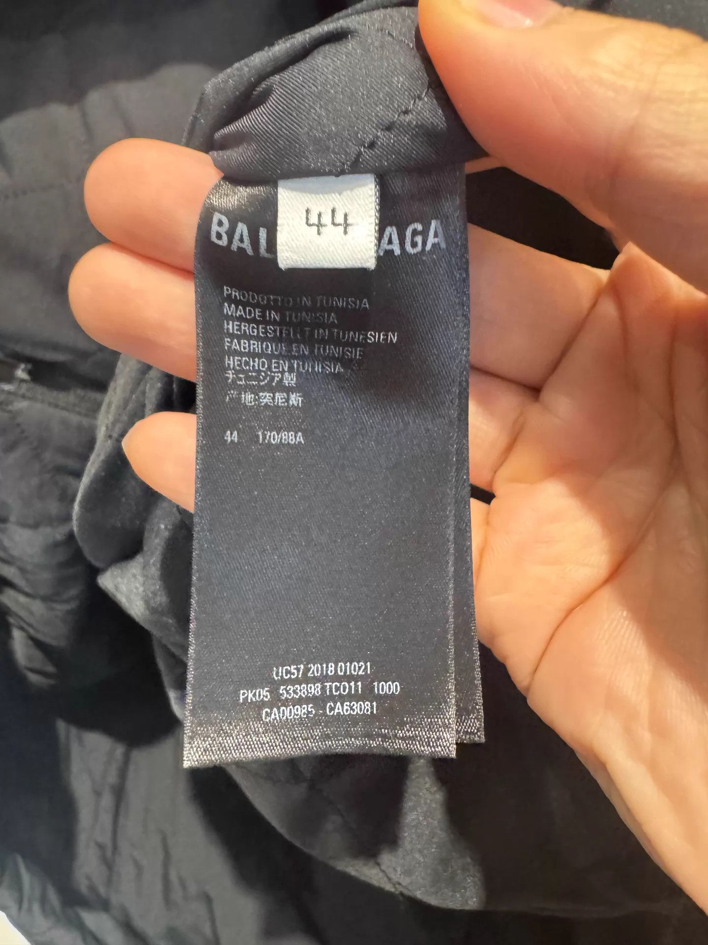 Balenciaga Balenciaga Black Oversize Security Parka 44 Size US S / EU 44-46 / 1 - 4 Thumbnail