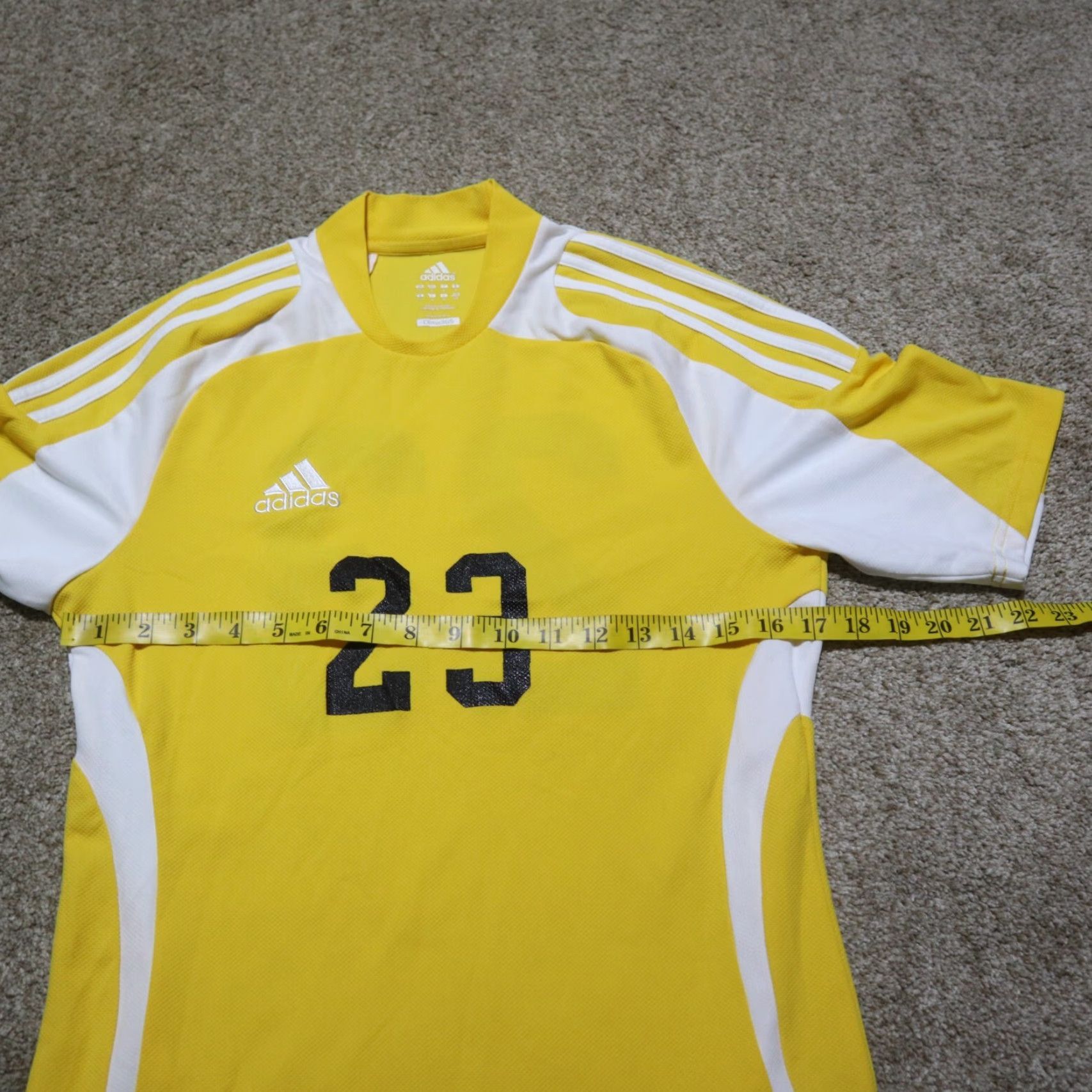 Adidas Adidas Climalite Clima365 Shirt Adult S Yellow 23 Activewear Short Sleeve T-Shirt Mens Size US S / EU 44-46 / 1 - 4 Thumbnail