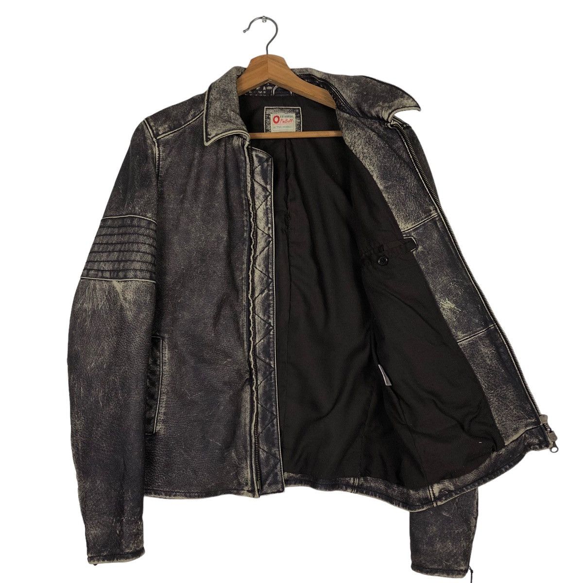 Japanese Brand 🔥Vintage Pigskin Leather Biker Jacket Pinball Japan Made Size US S / EU 44-46 / 1 - 11 Thumbnail